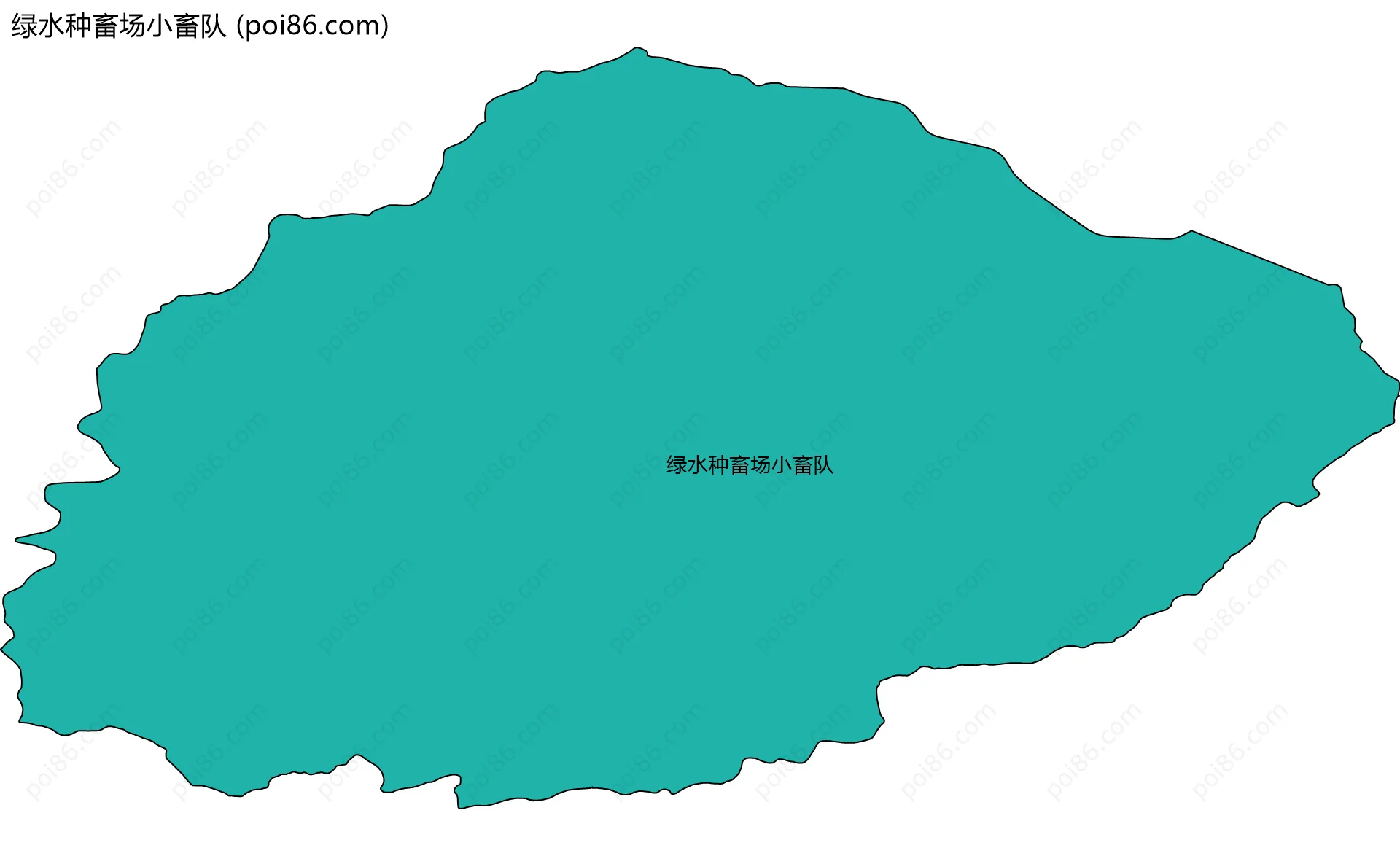 绿水种畜场小畜队边界地图