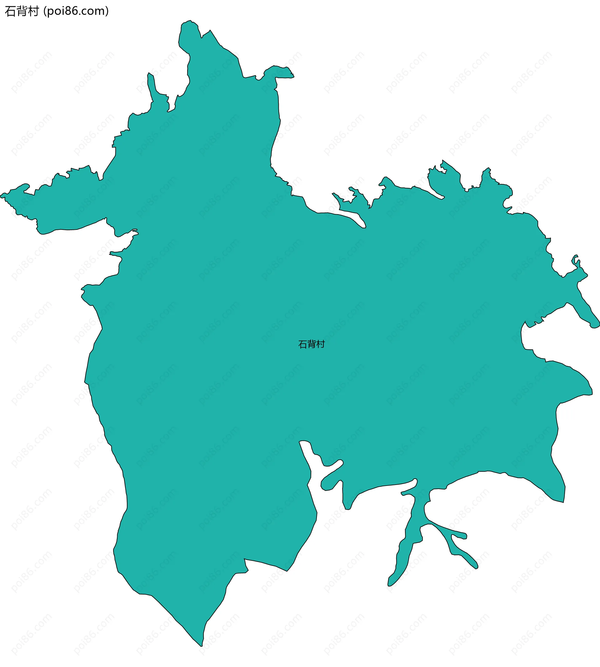 石背村边界地图