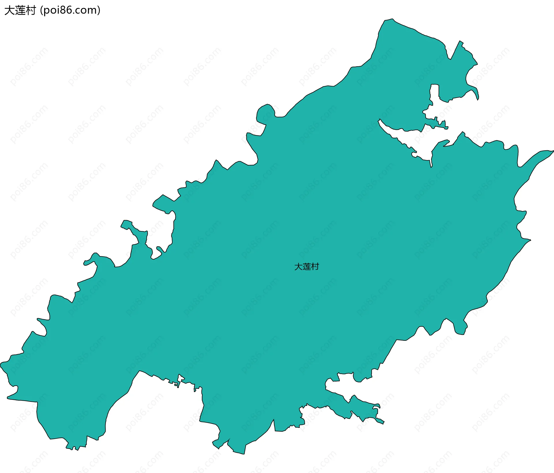 大莲村边界地图