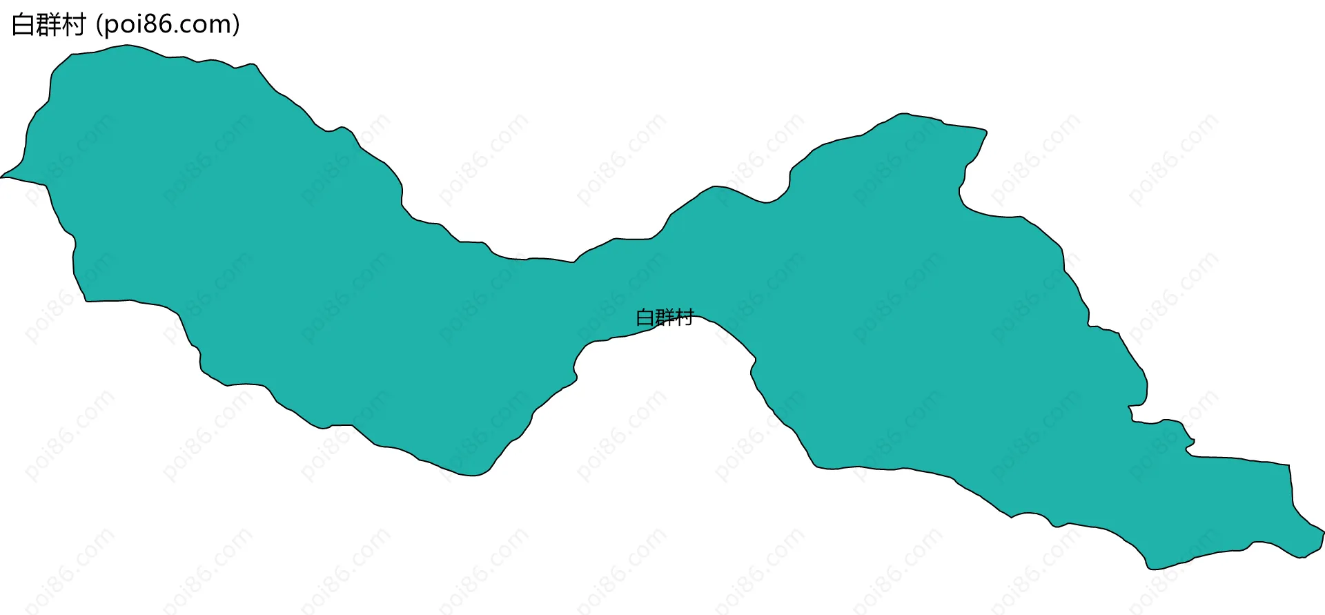 白群村边界地图