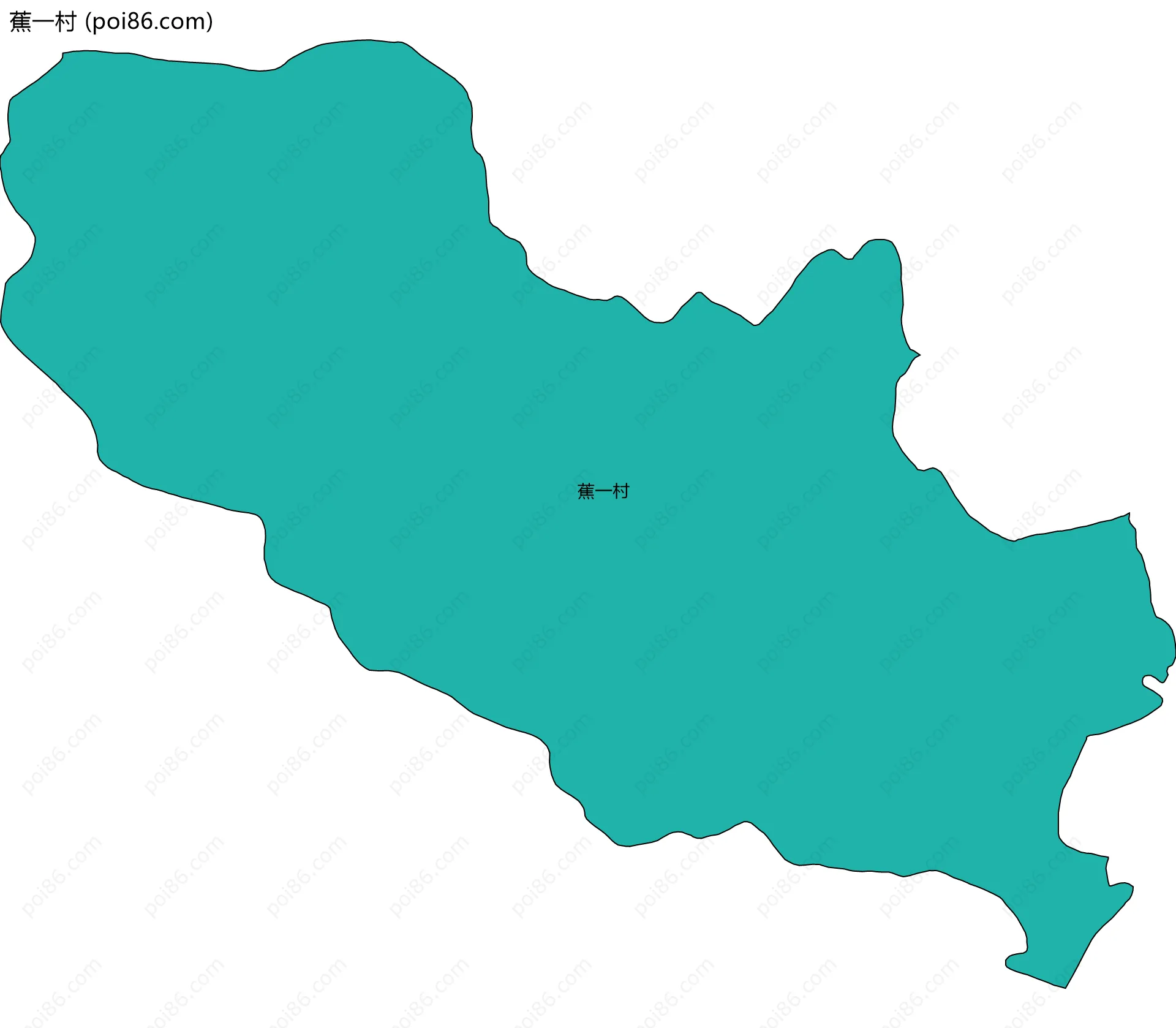 蕉一村边界地图