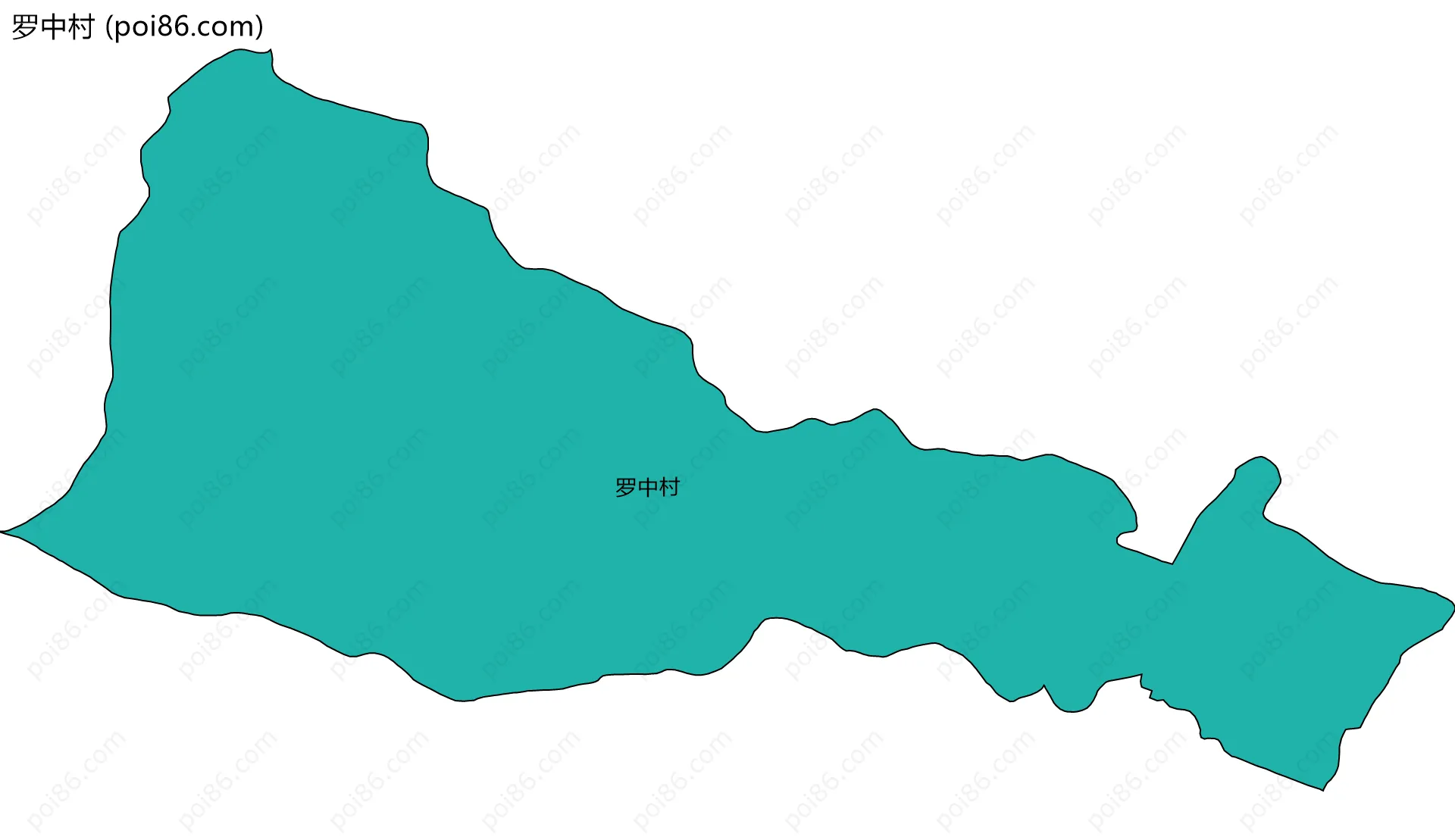 罗中村边界地图