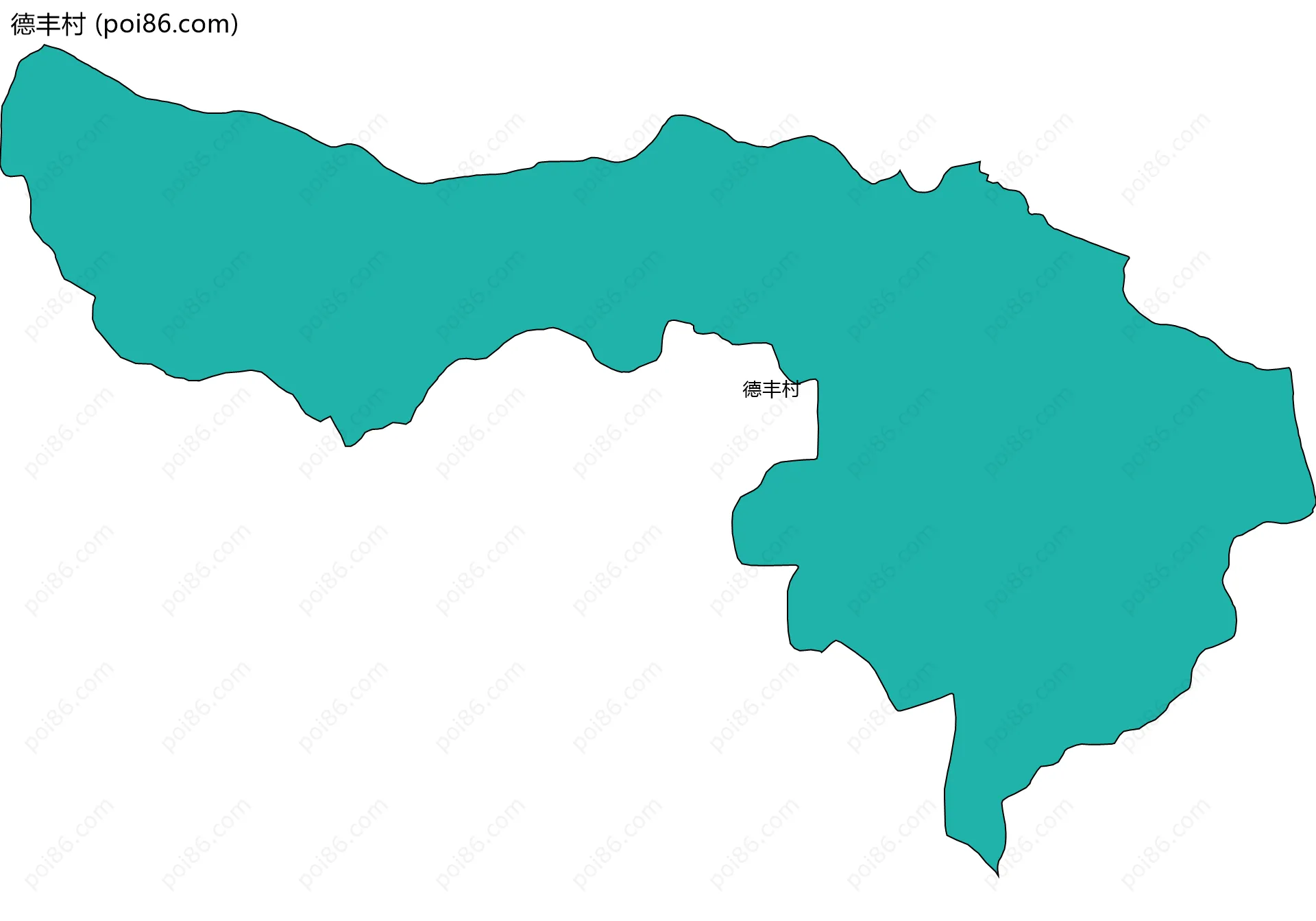 德丰村边界地图