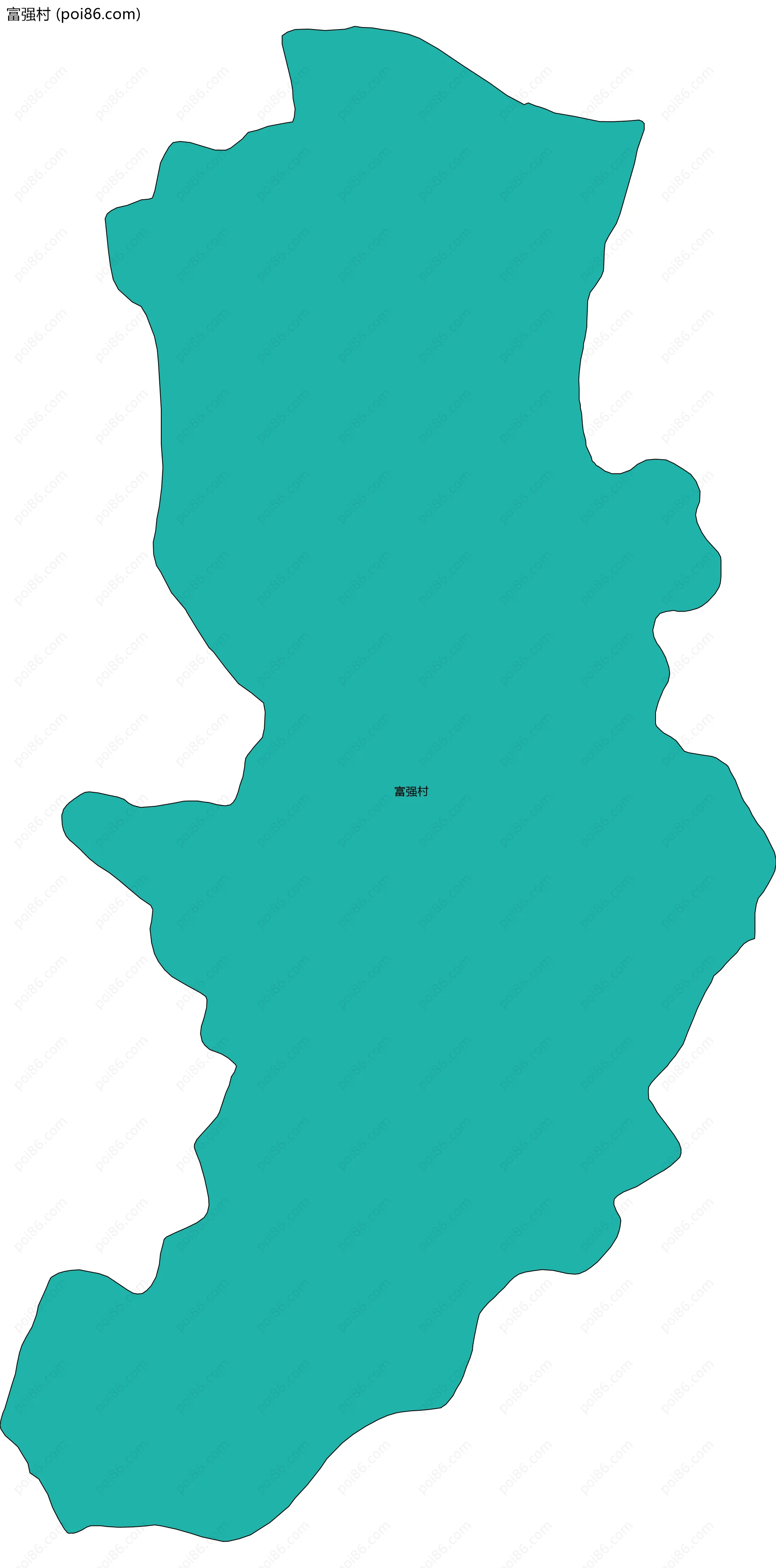 富强村边界地图