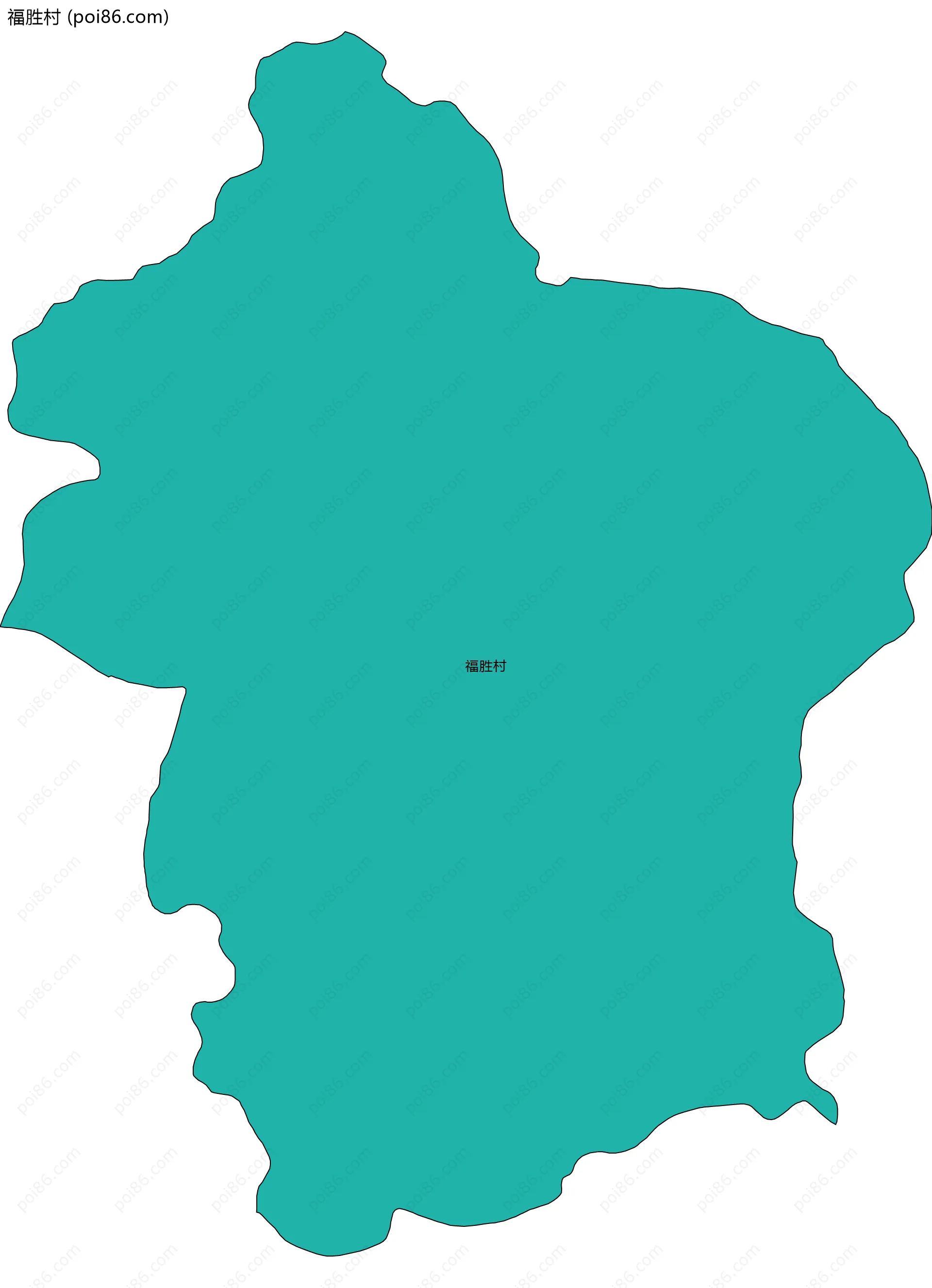 福胜村边界地图