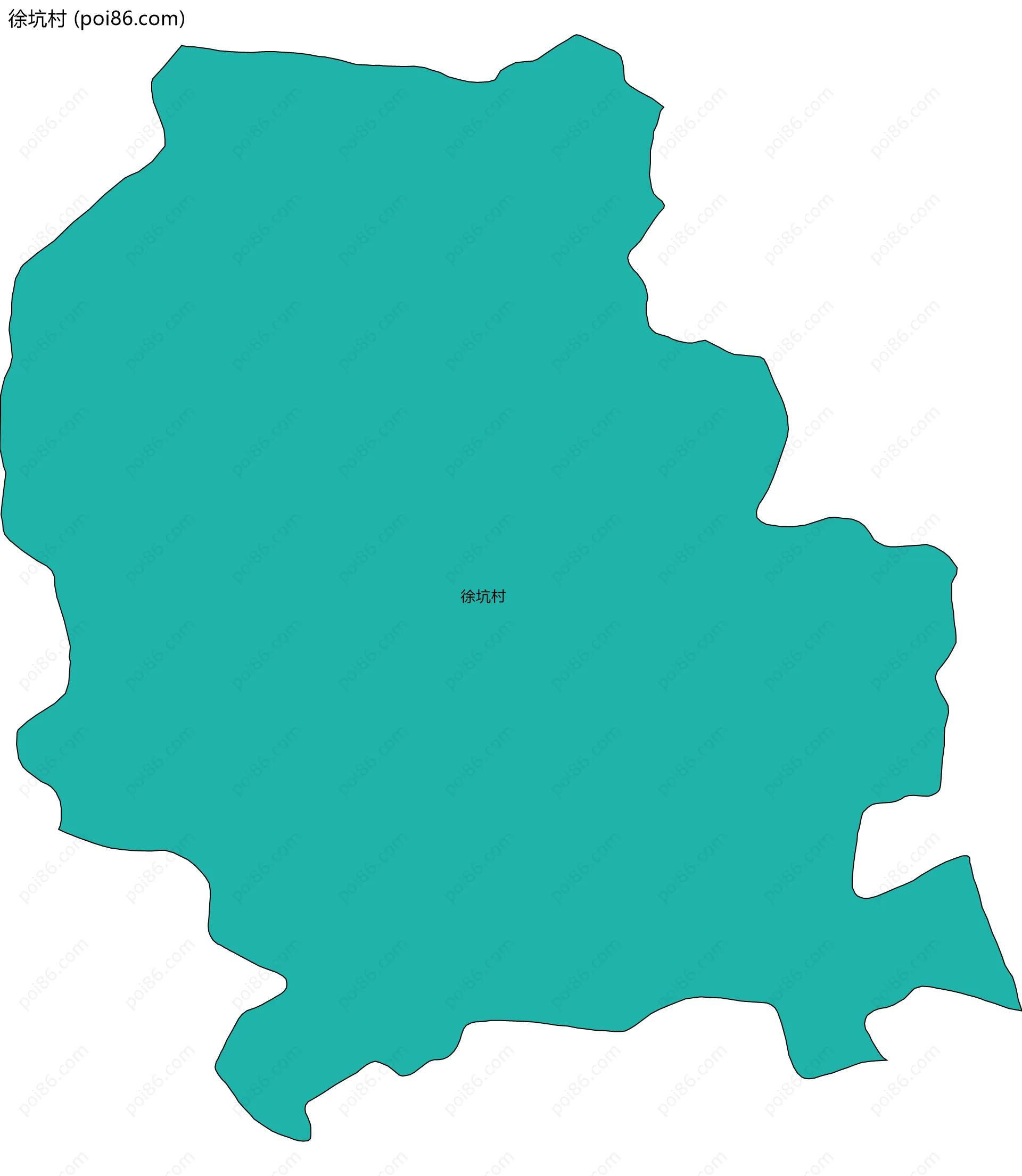 徐坑村边界地图