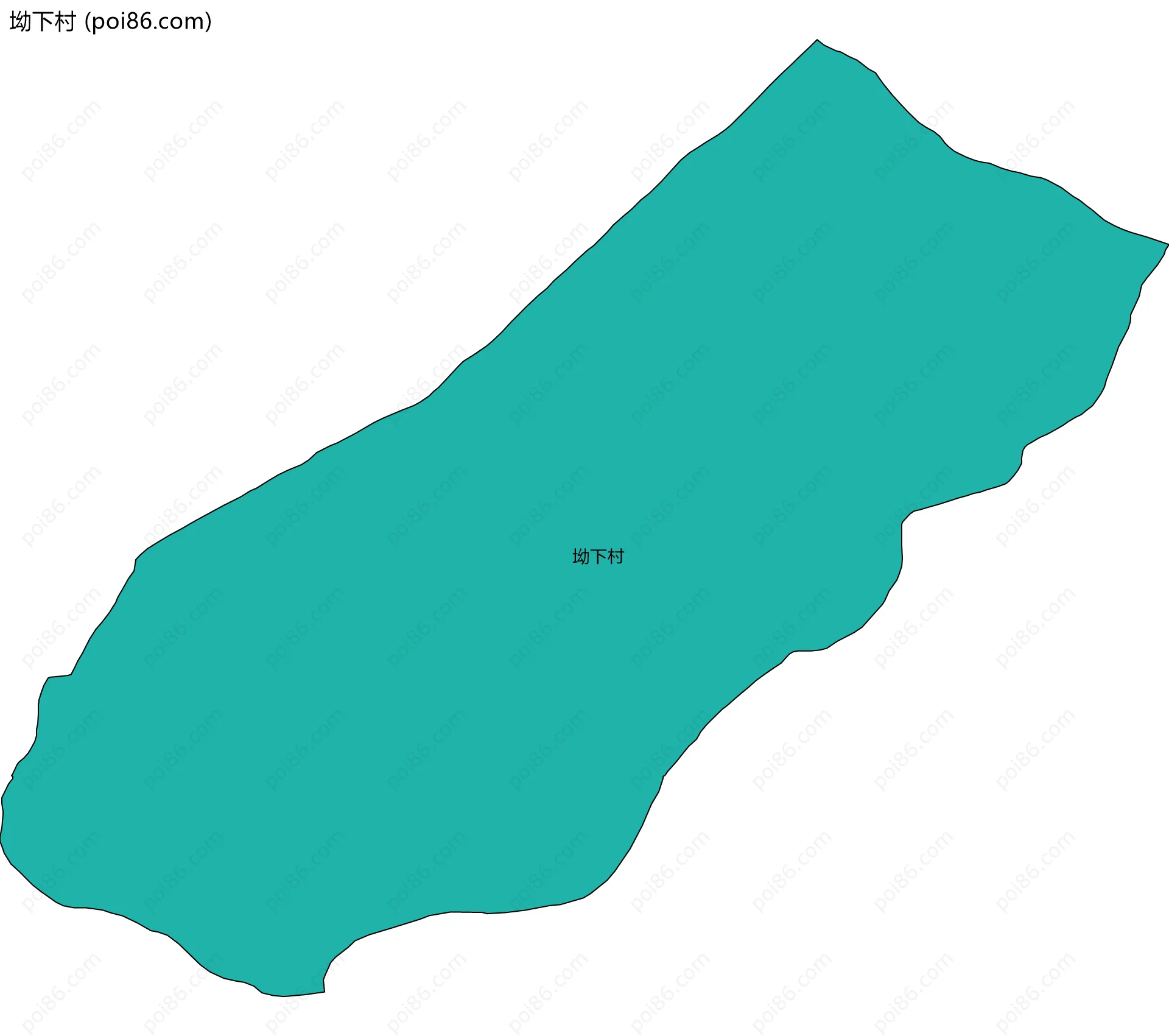 坳下村边界地图