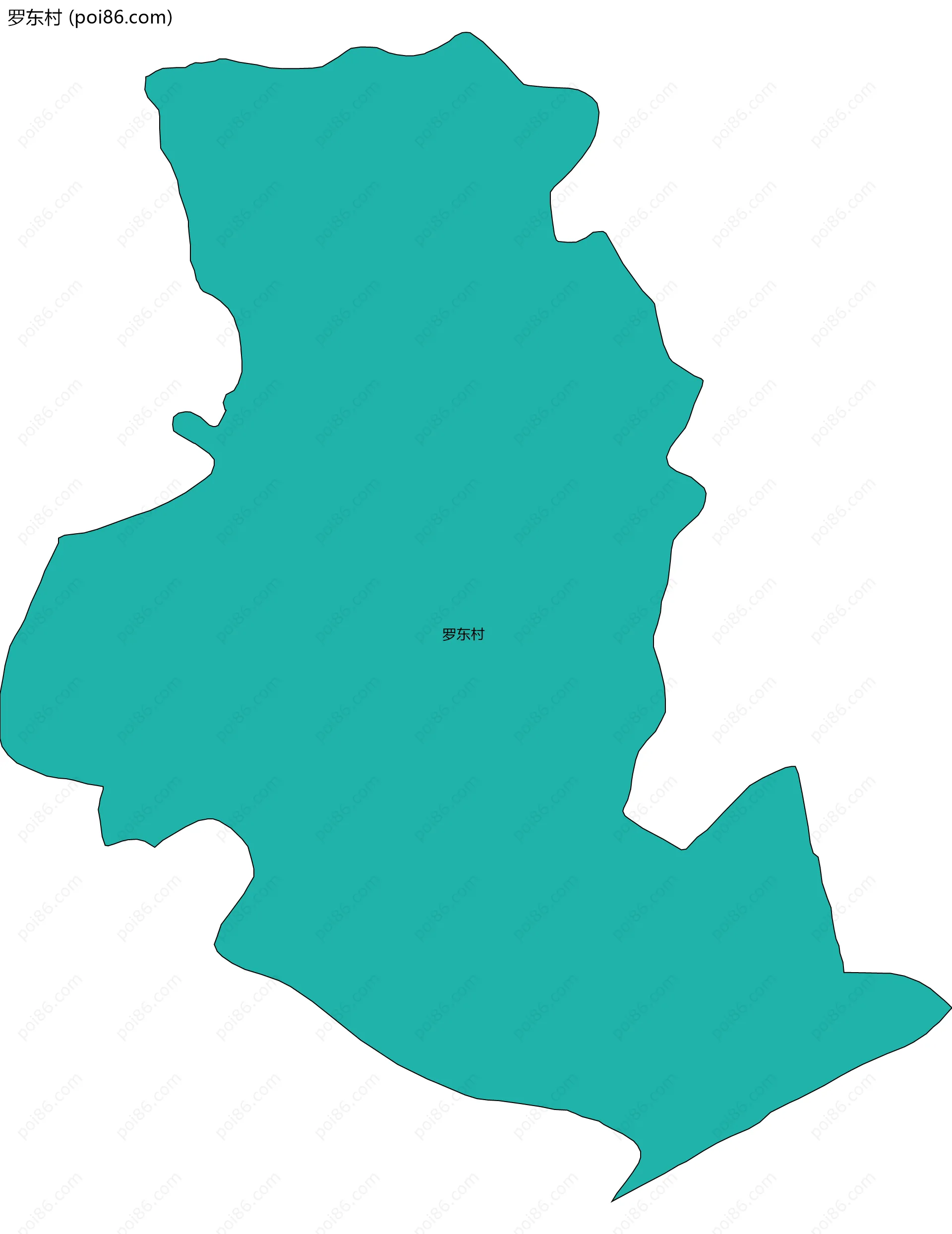 罗东村边界地图