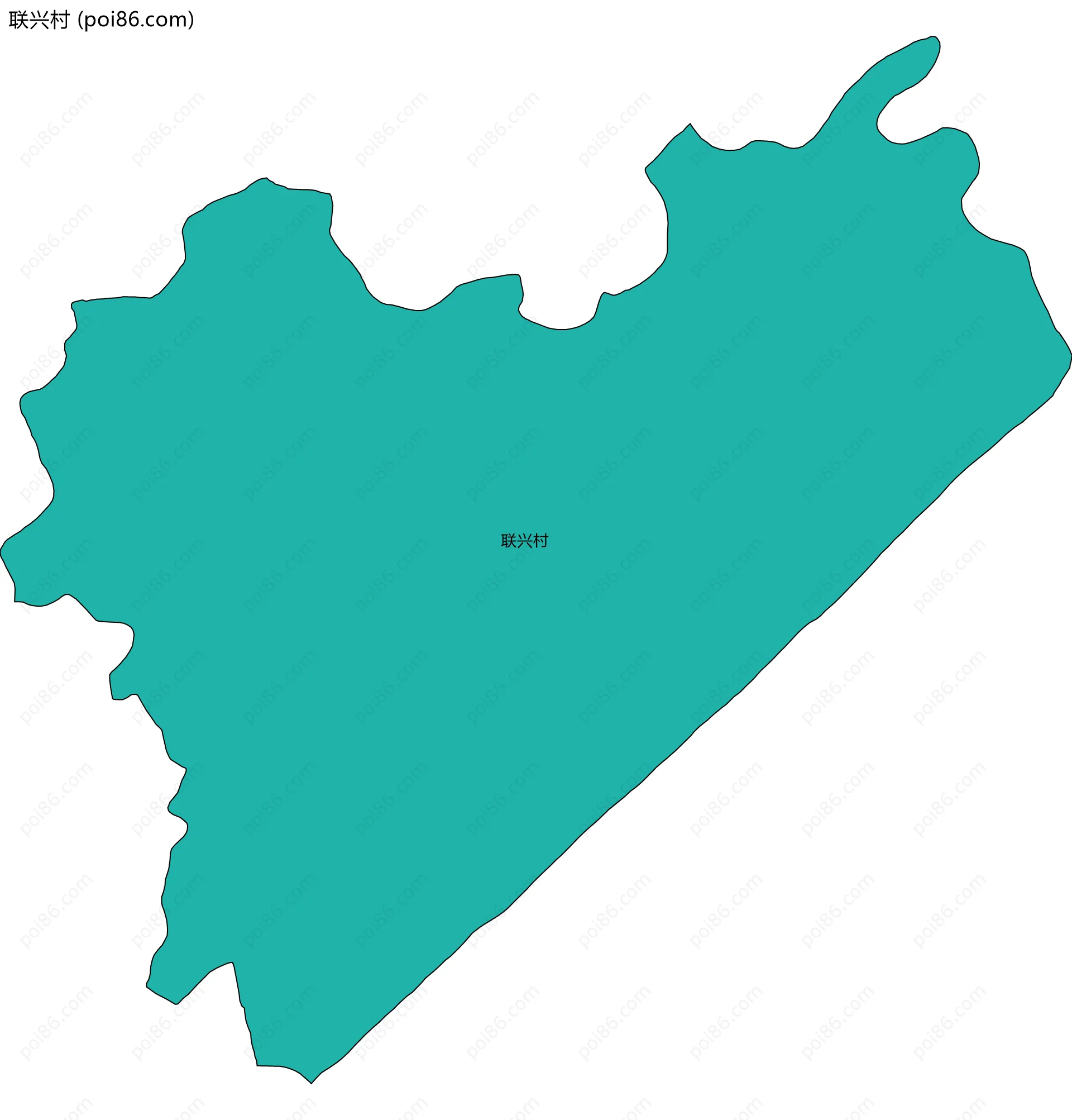 联兴村边界地图