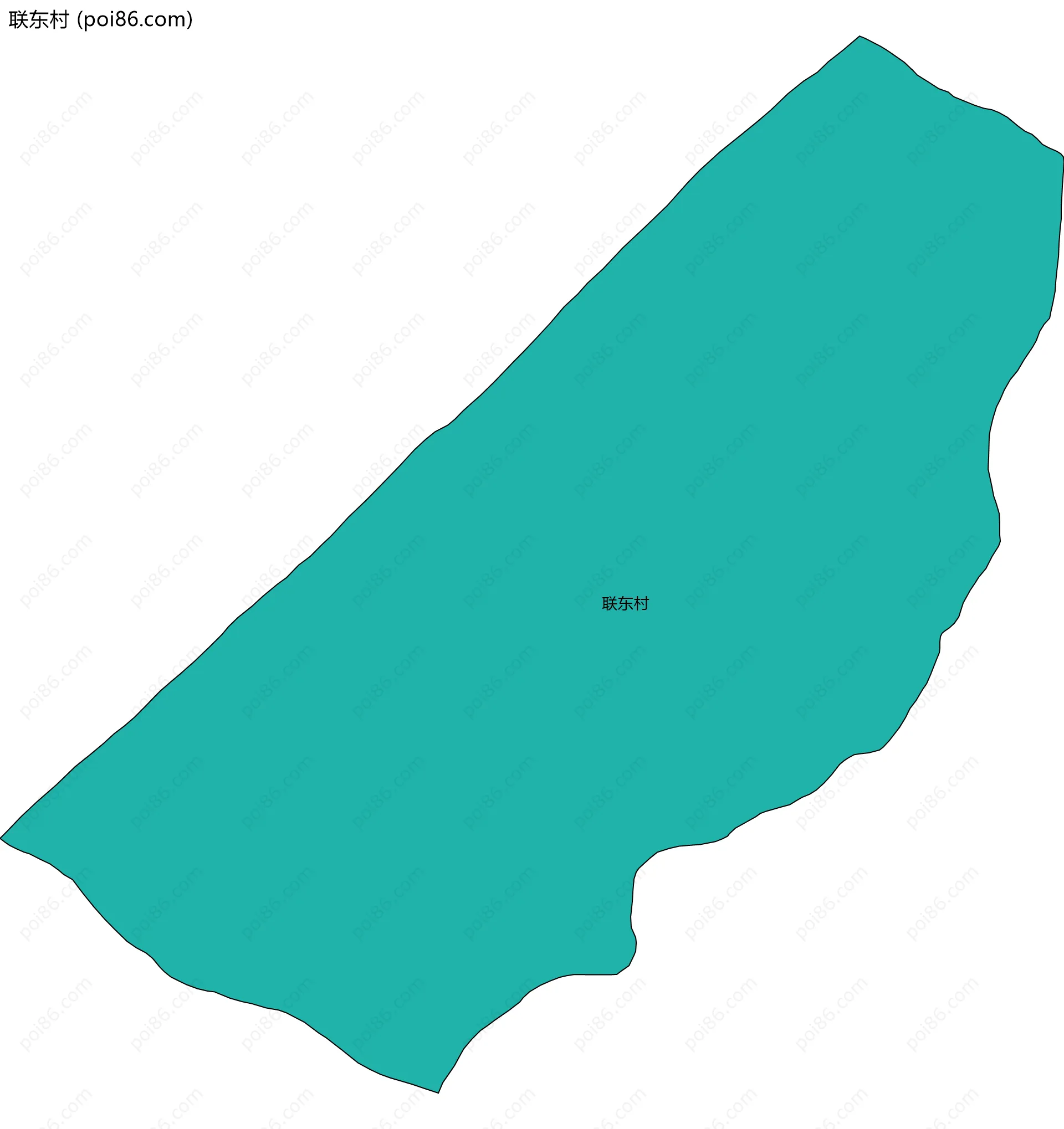 联东村边界地图