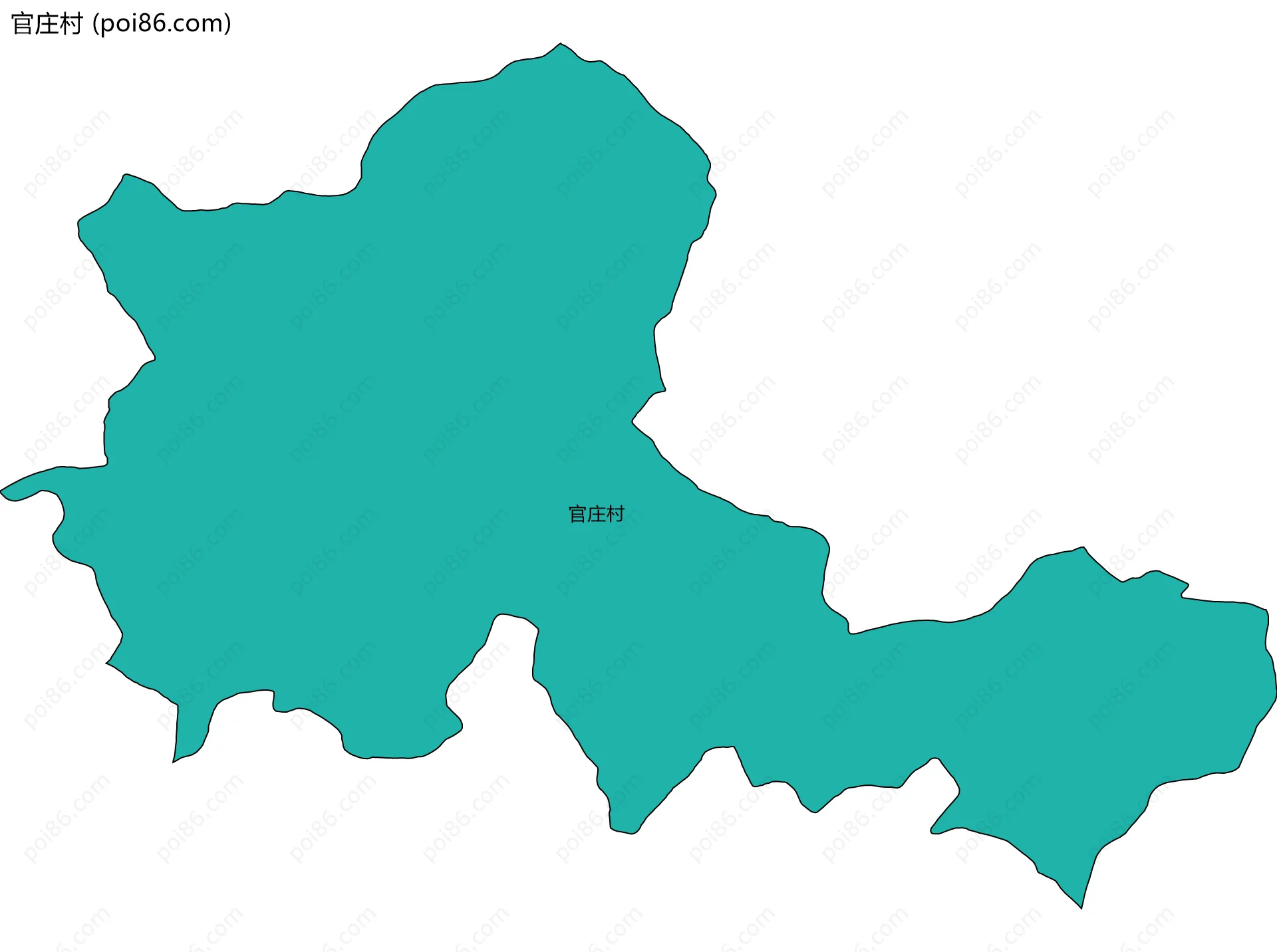 官庄村边界地图