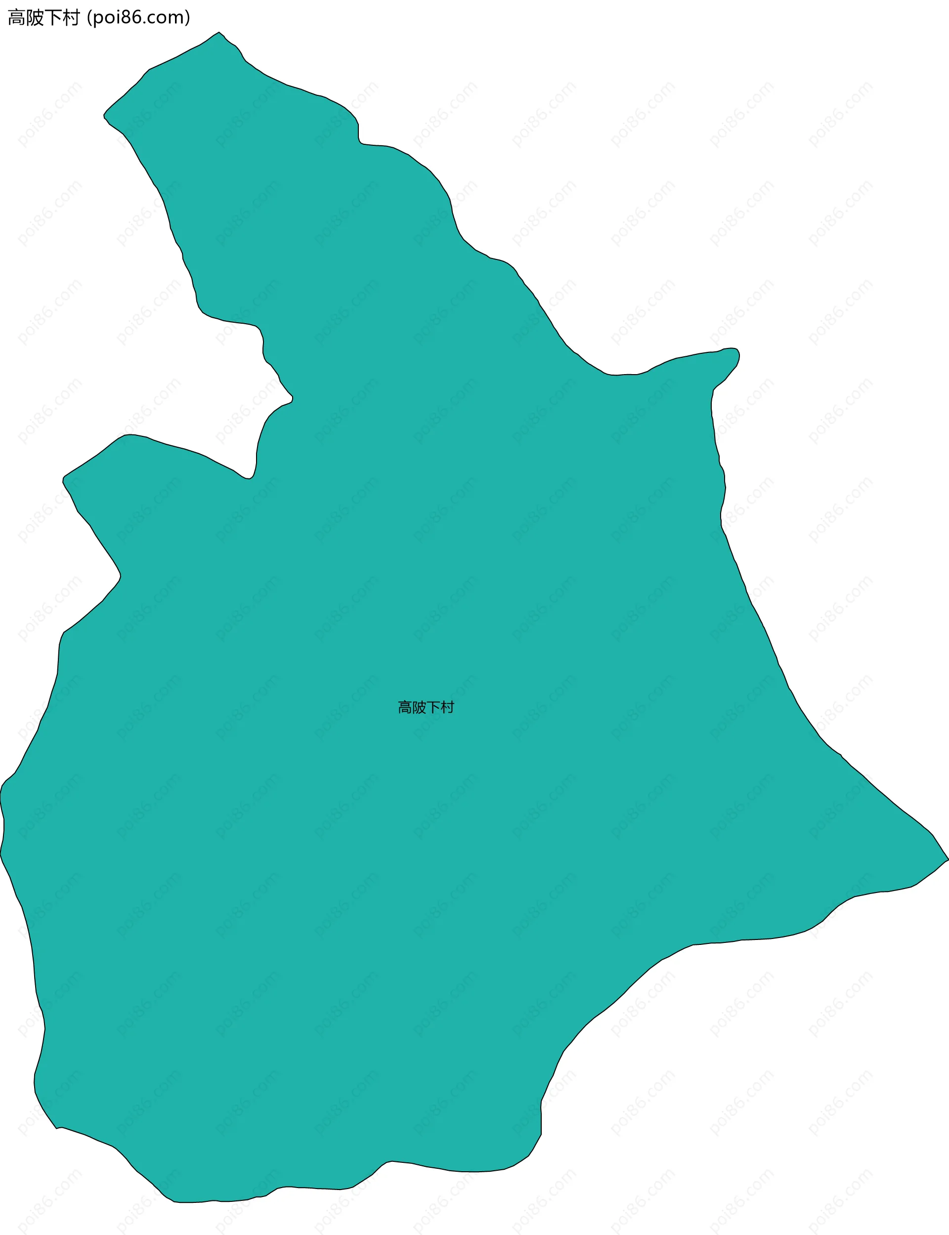 高陂下村边界地图