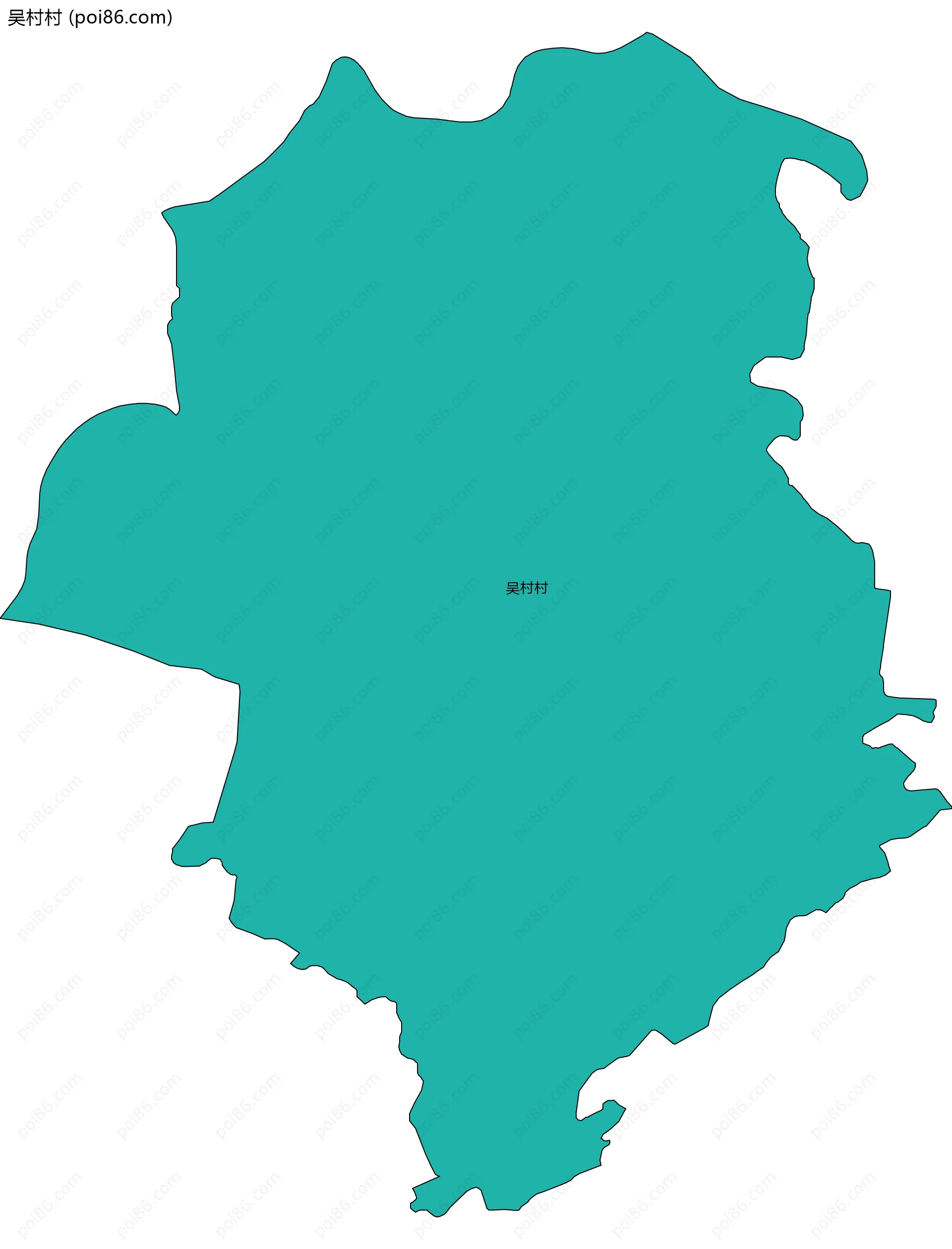 吴村村边界地图