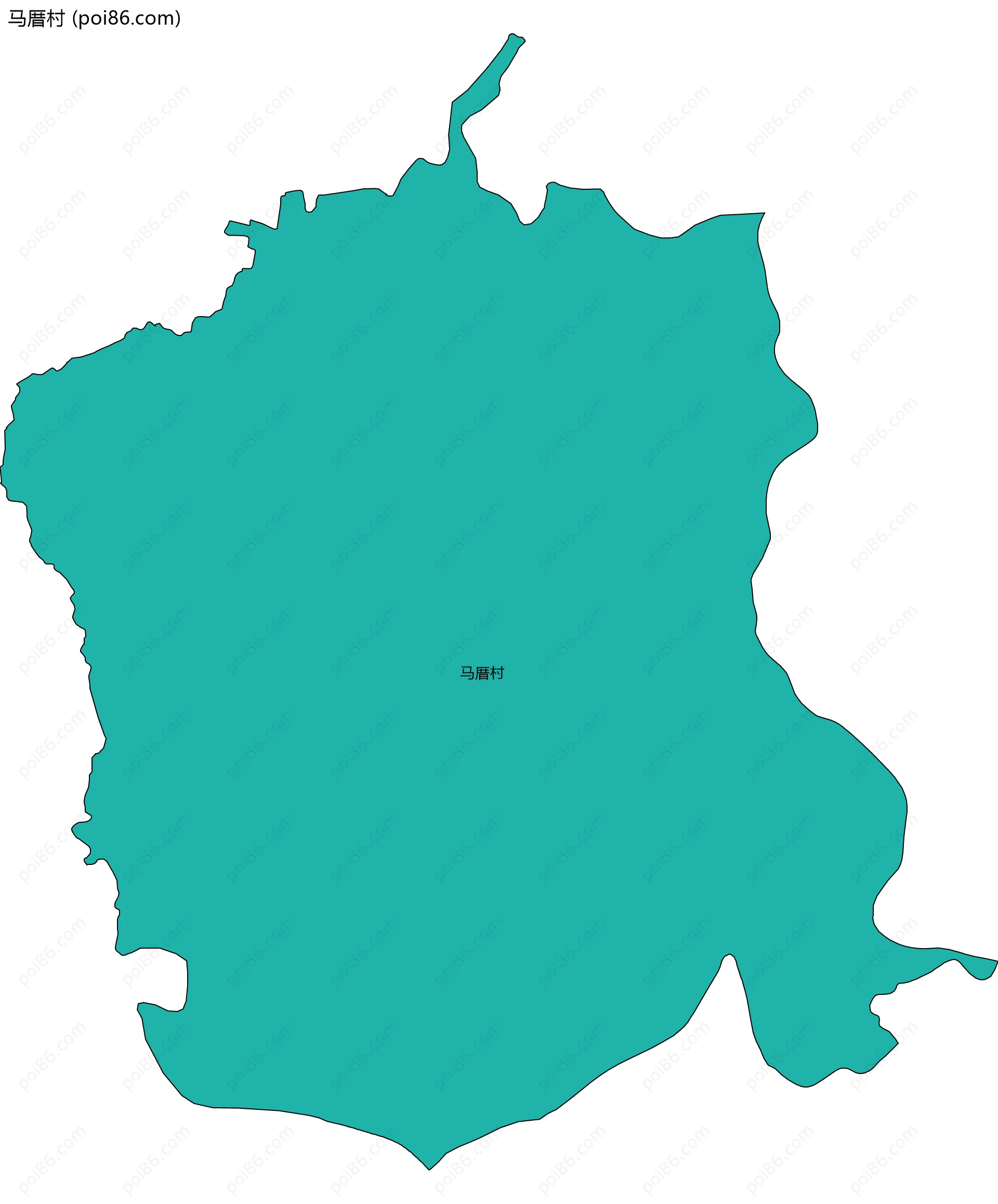 马厝村边界地图