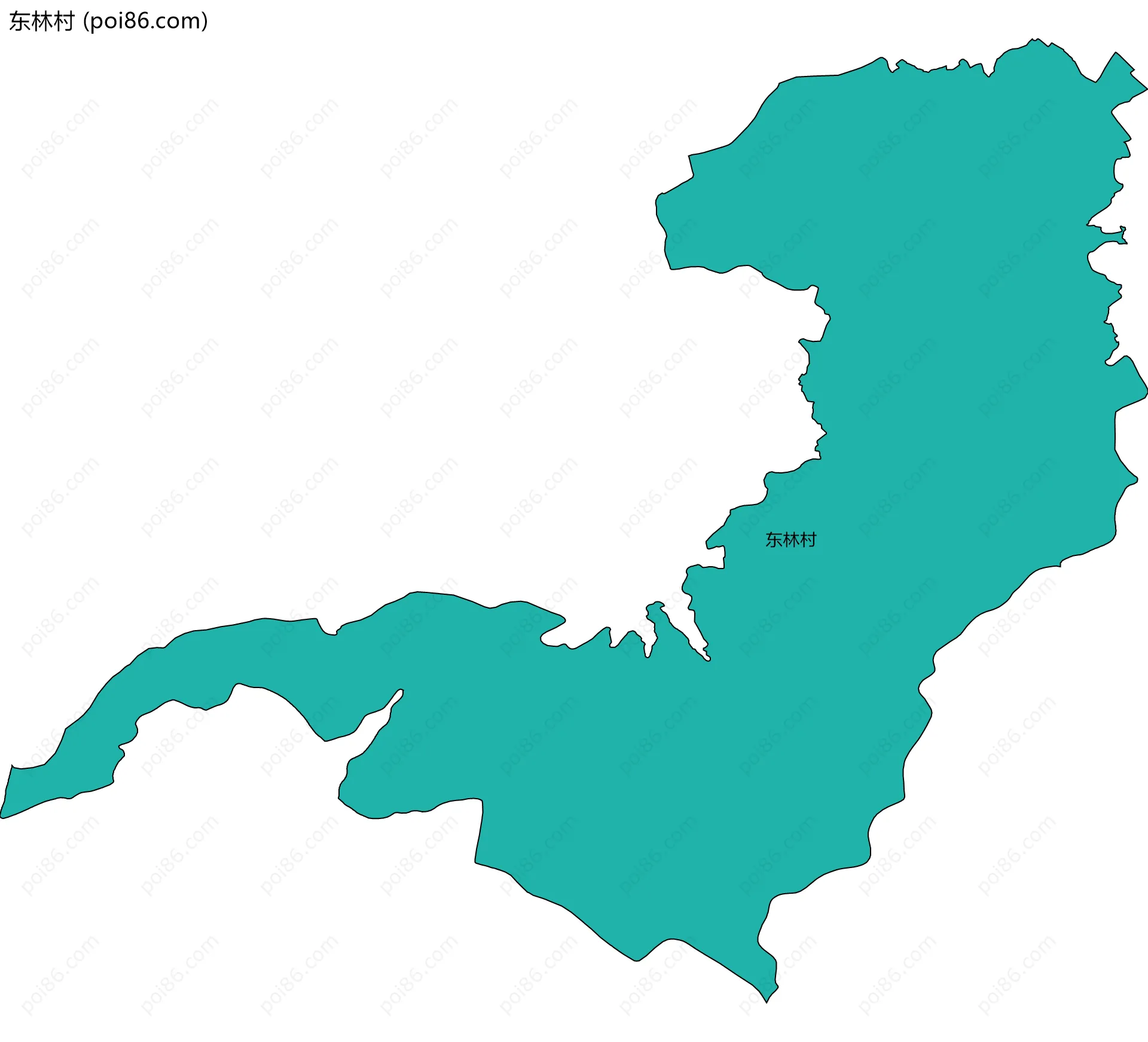 东林村边界地图
