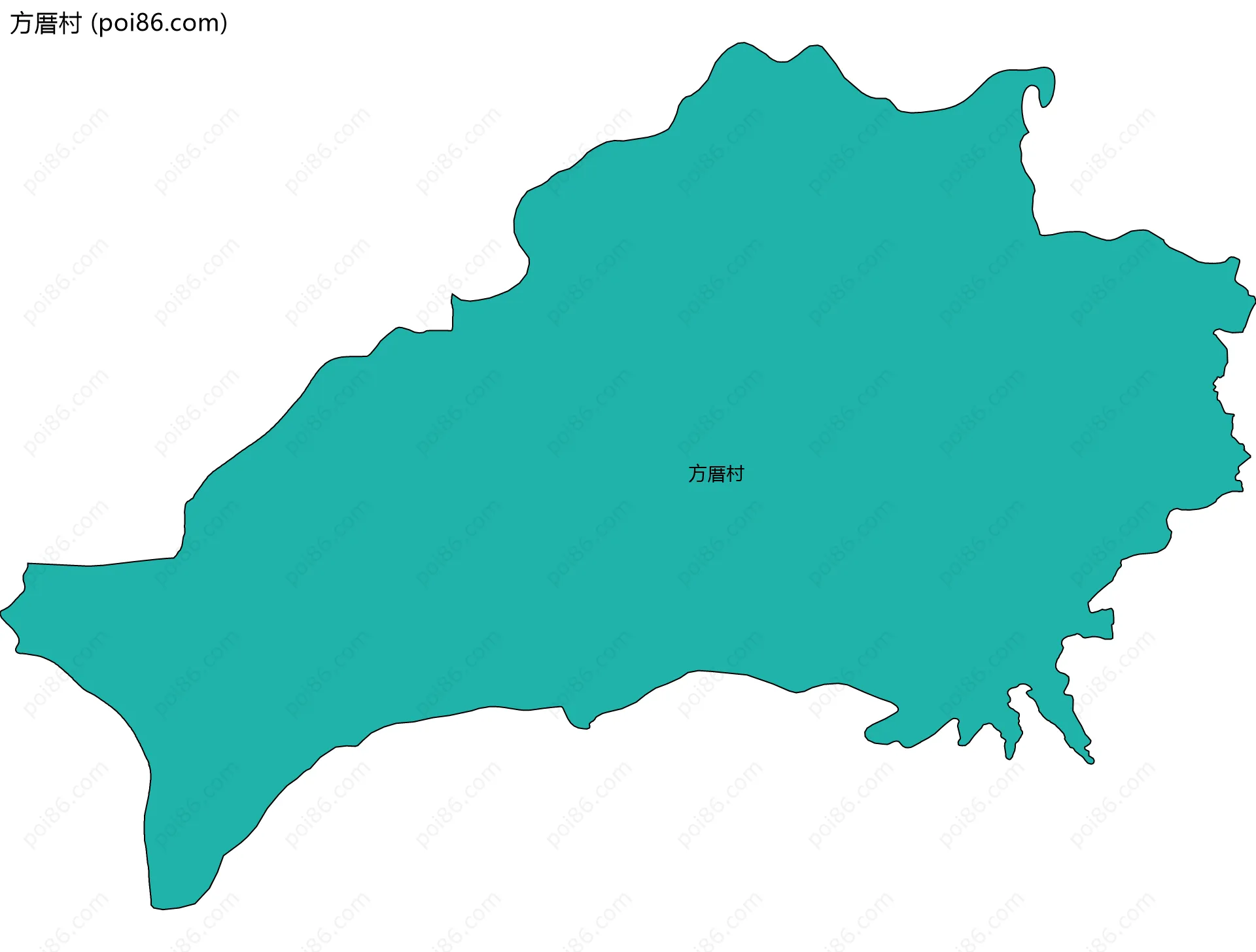 方厝村边界地图