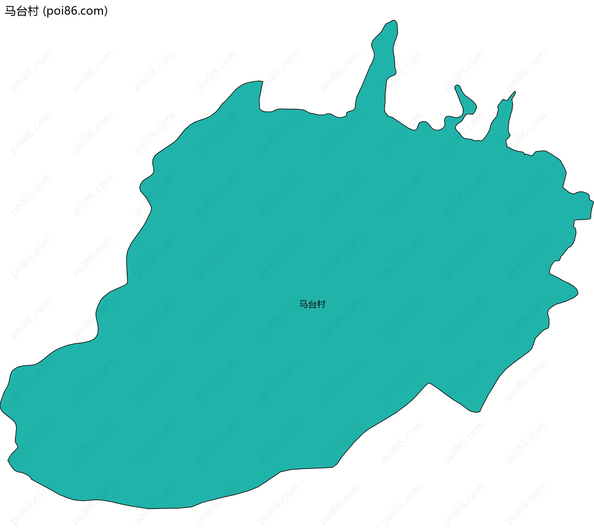 马台村边界地图