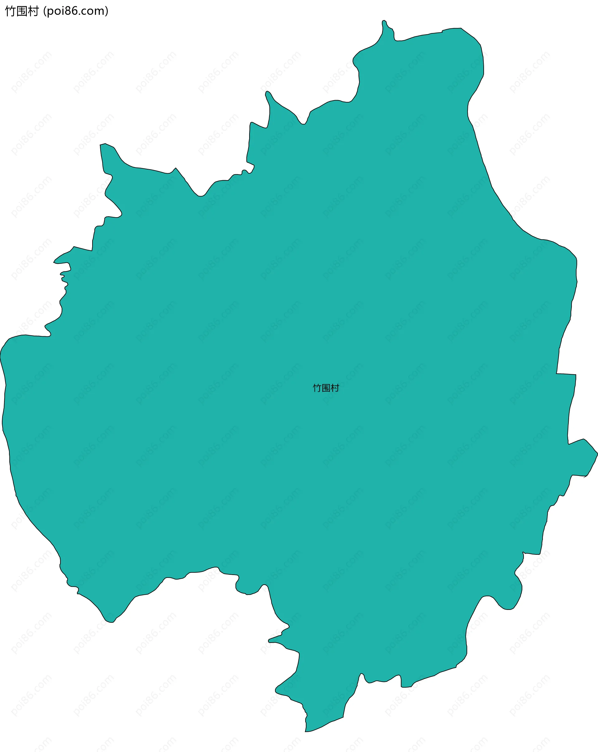 竹围村边界地图