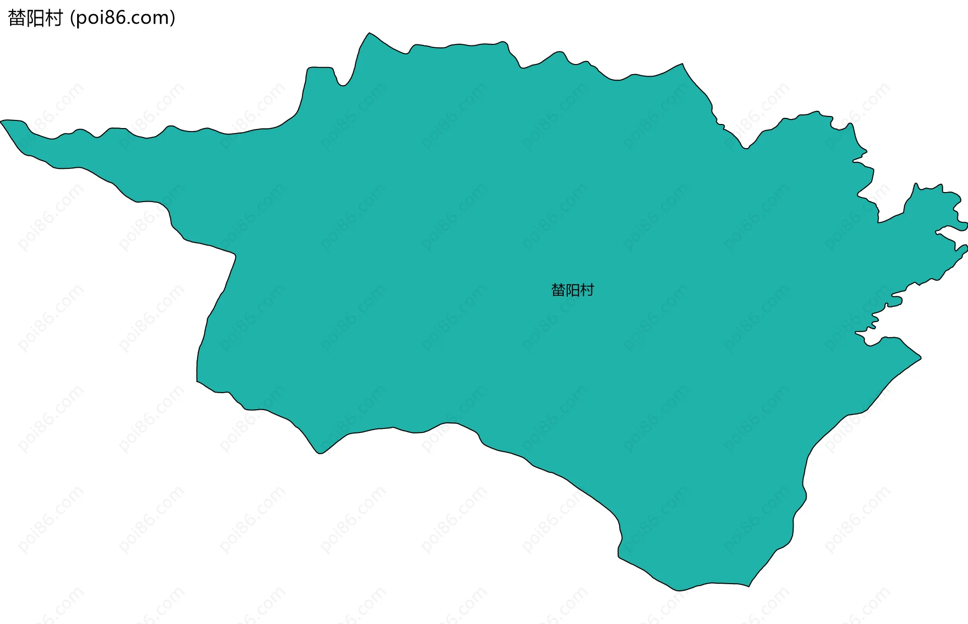 榃阳村边界地图