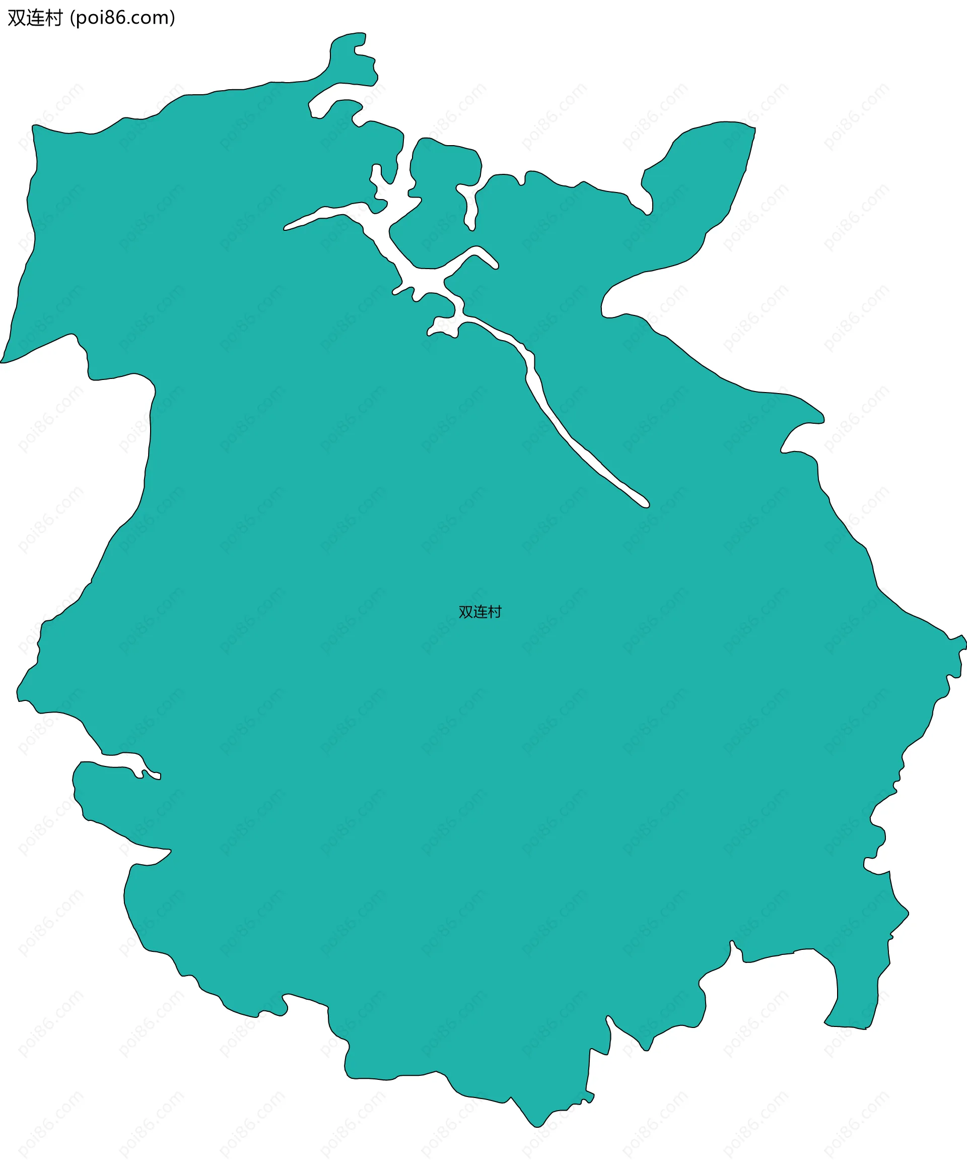 双连村边界地图