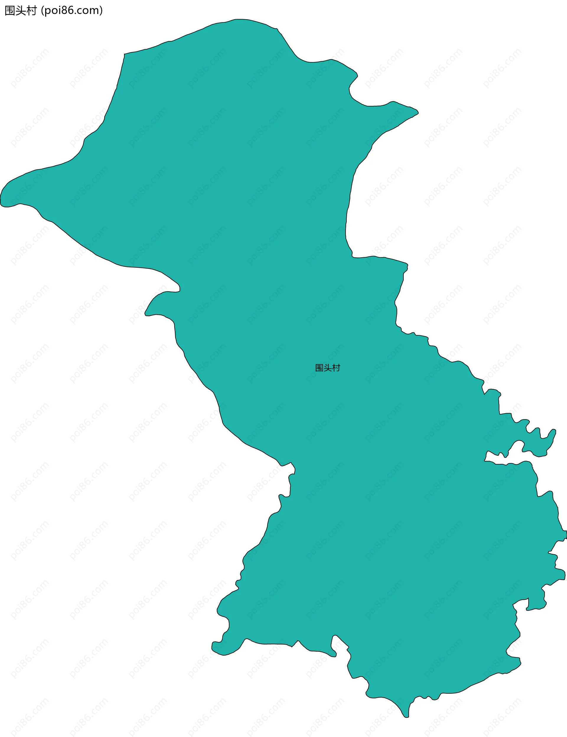 围头村边界地图