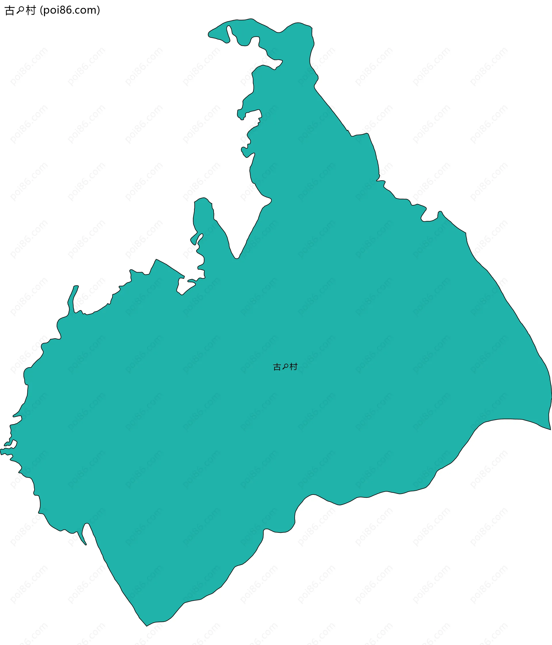 古村边界地图