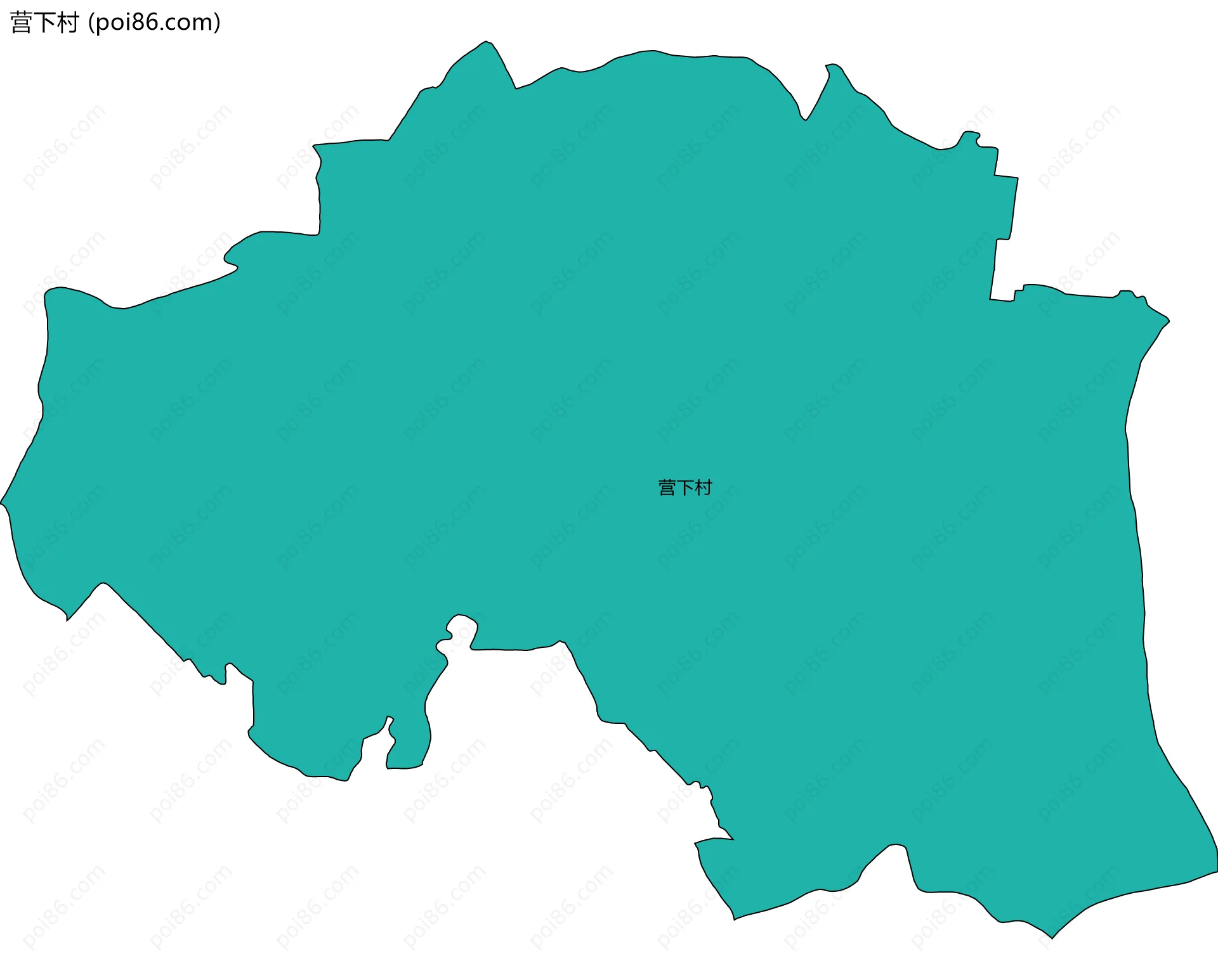 营下村边界地图