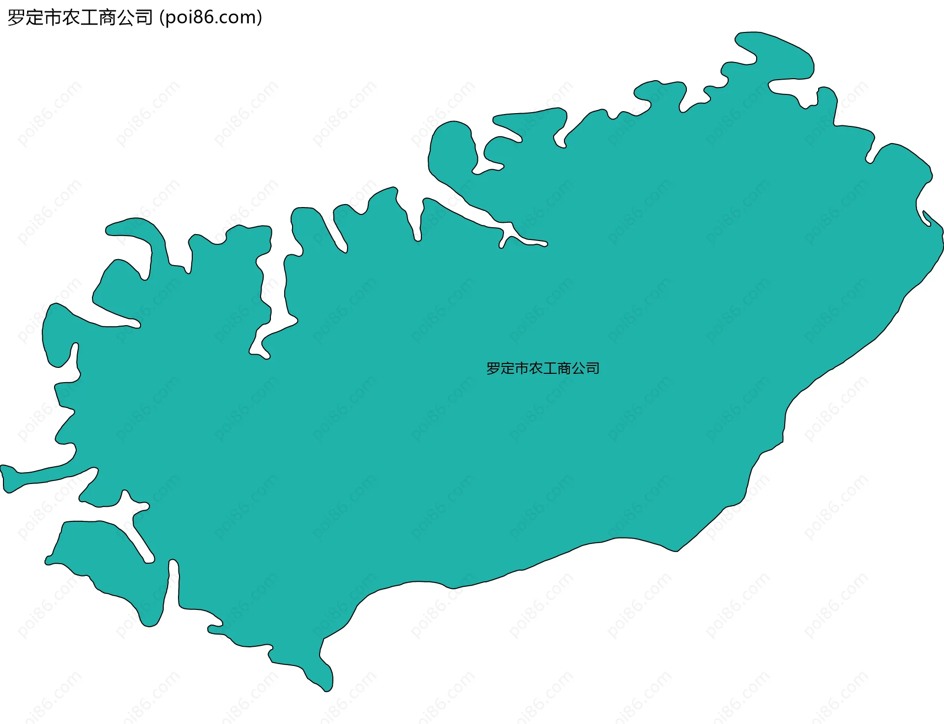 罗定市农工商公司边界地图