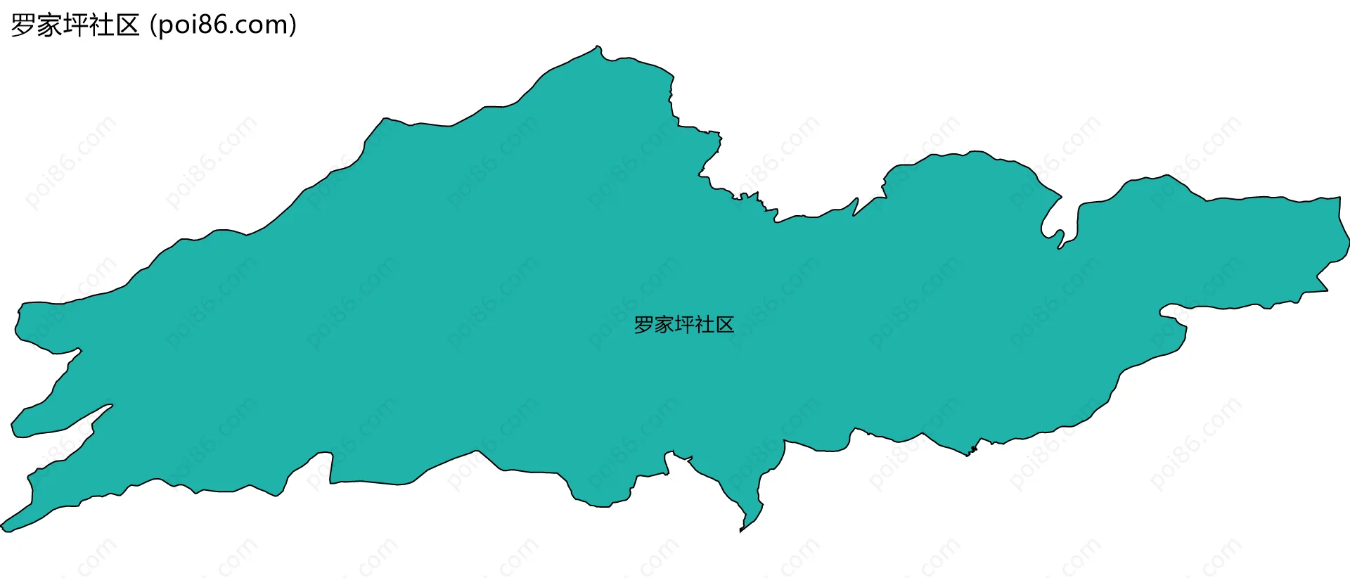 罗家坪社区边界地图