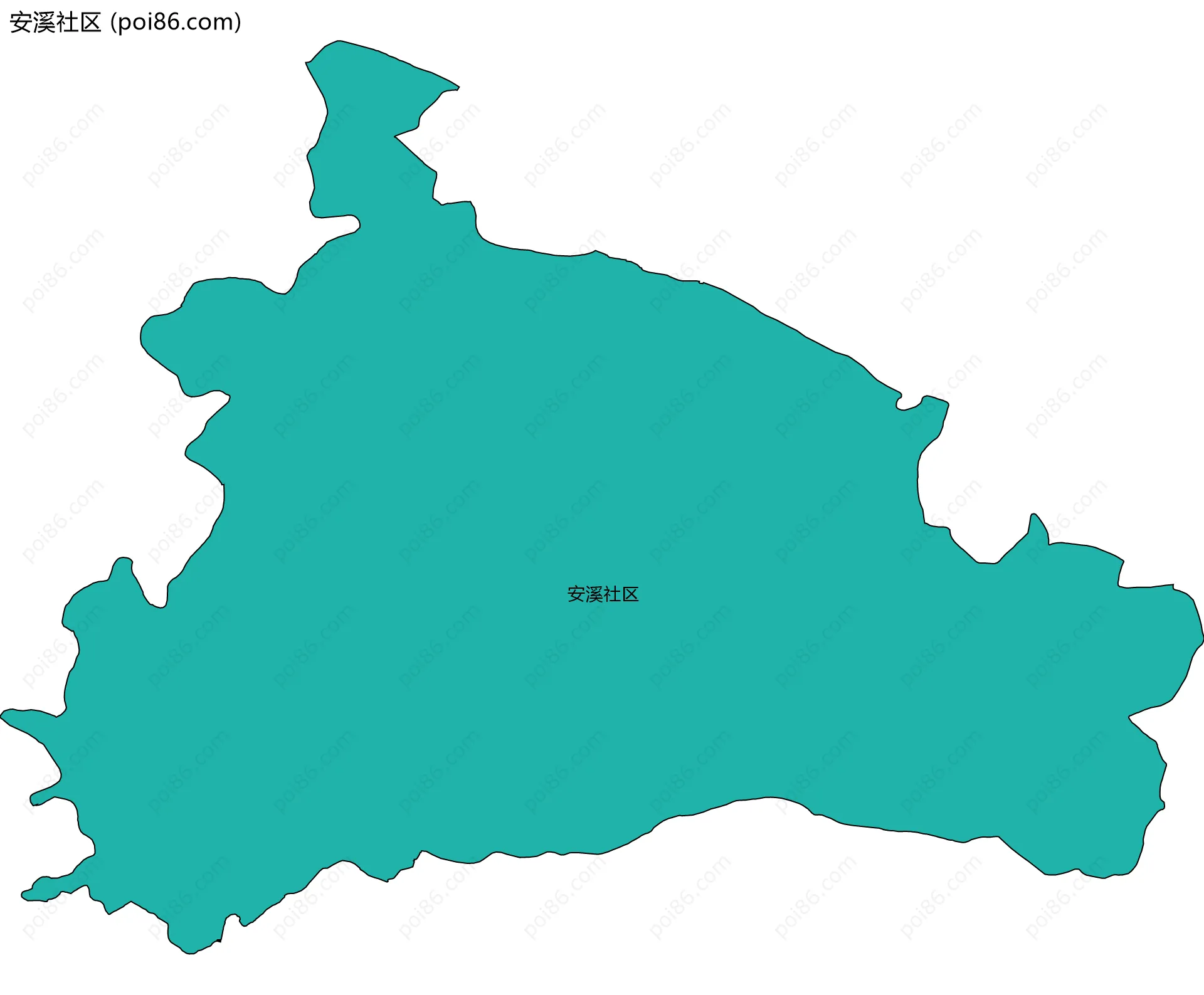 安溪社区边界地图