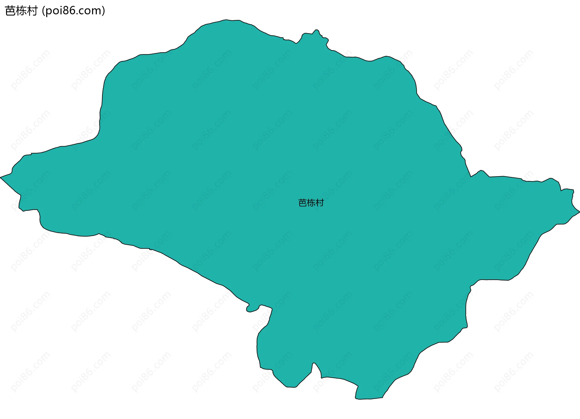 芭栋村边界地图