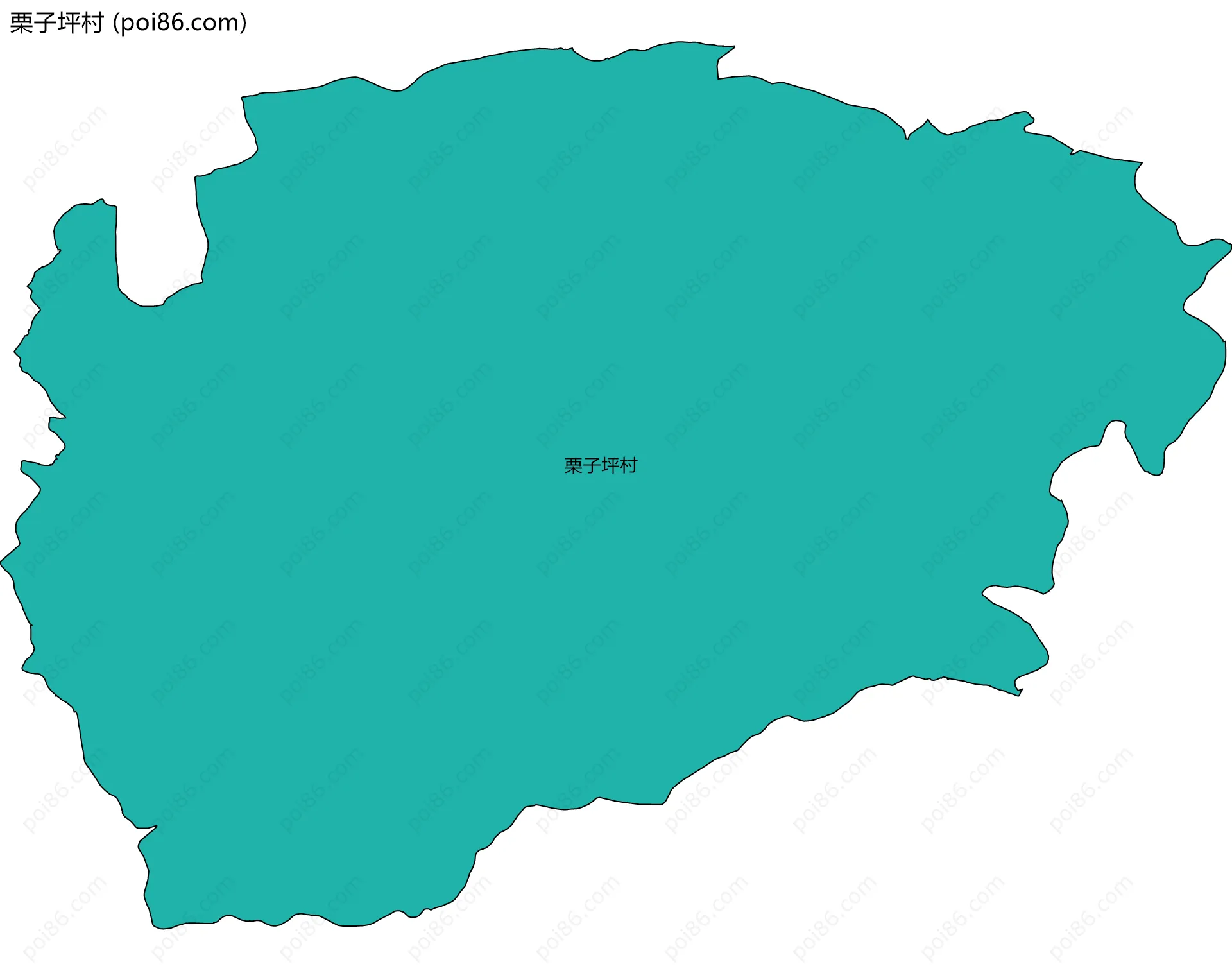 栗子坪村边界地图