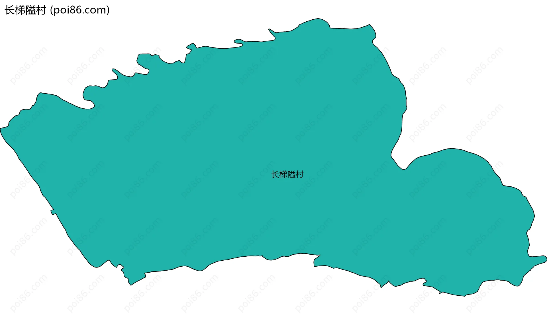 长梯隘村边界地图