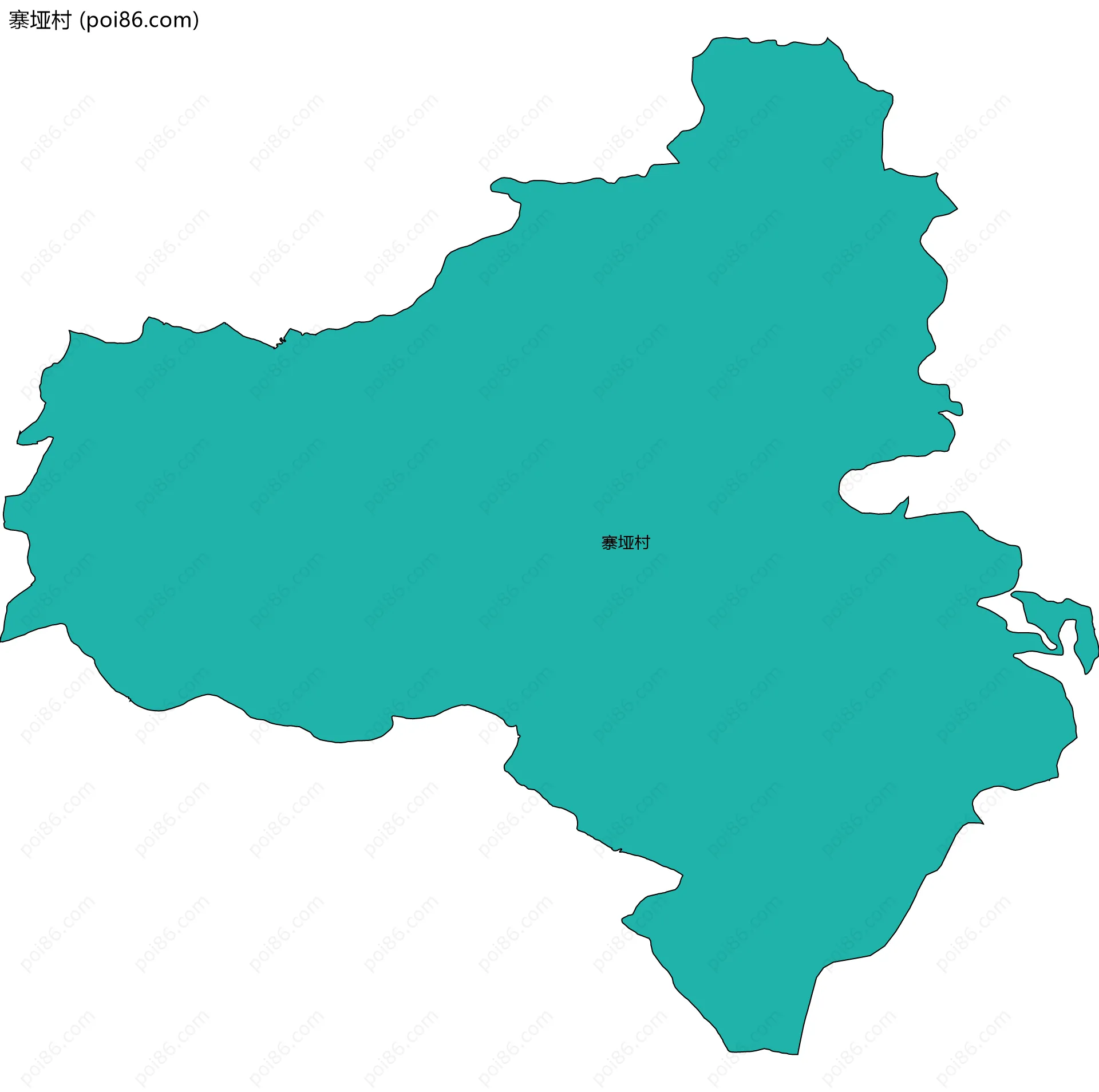 寨垭村边界地图