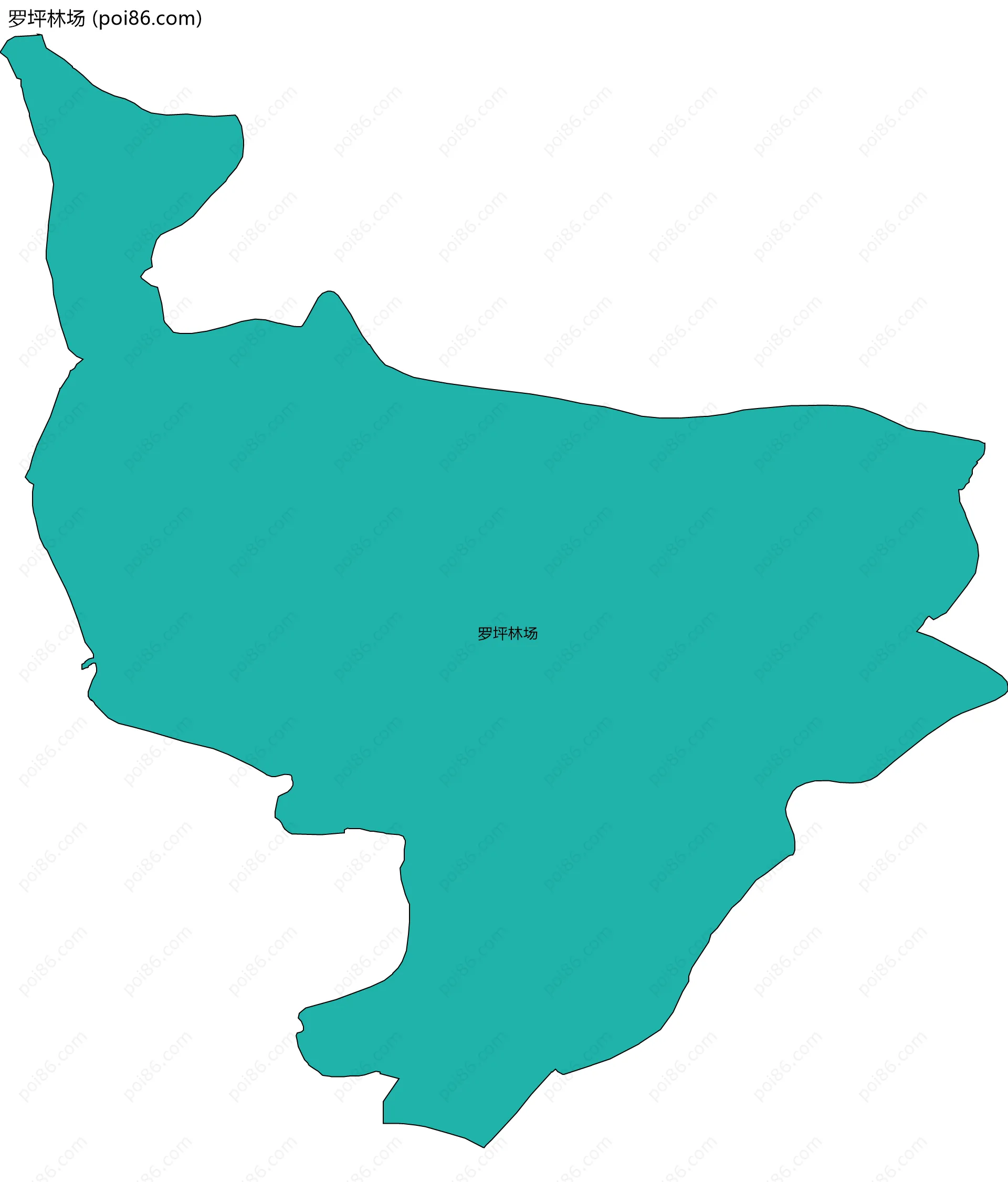 罗坪林场边界地图