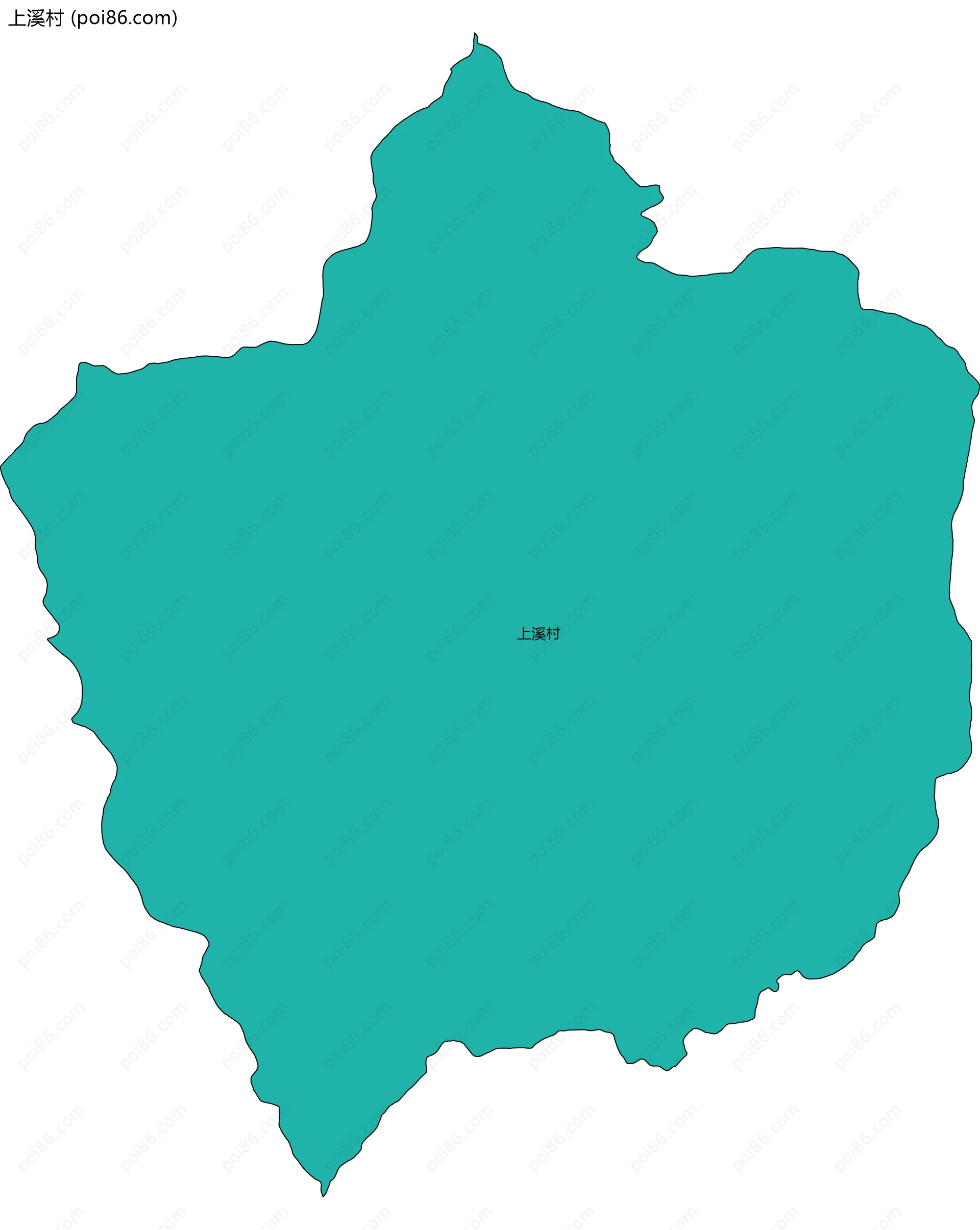 上溪村边界地图