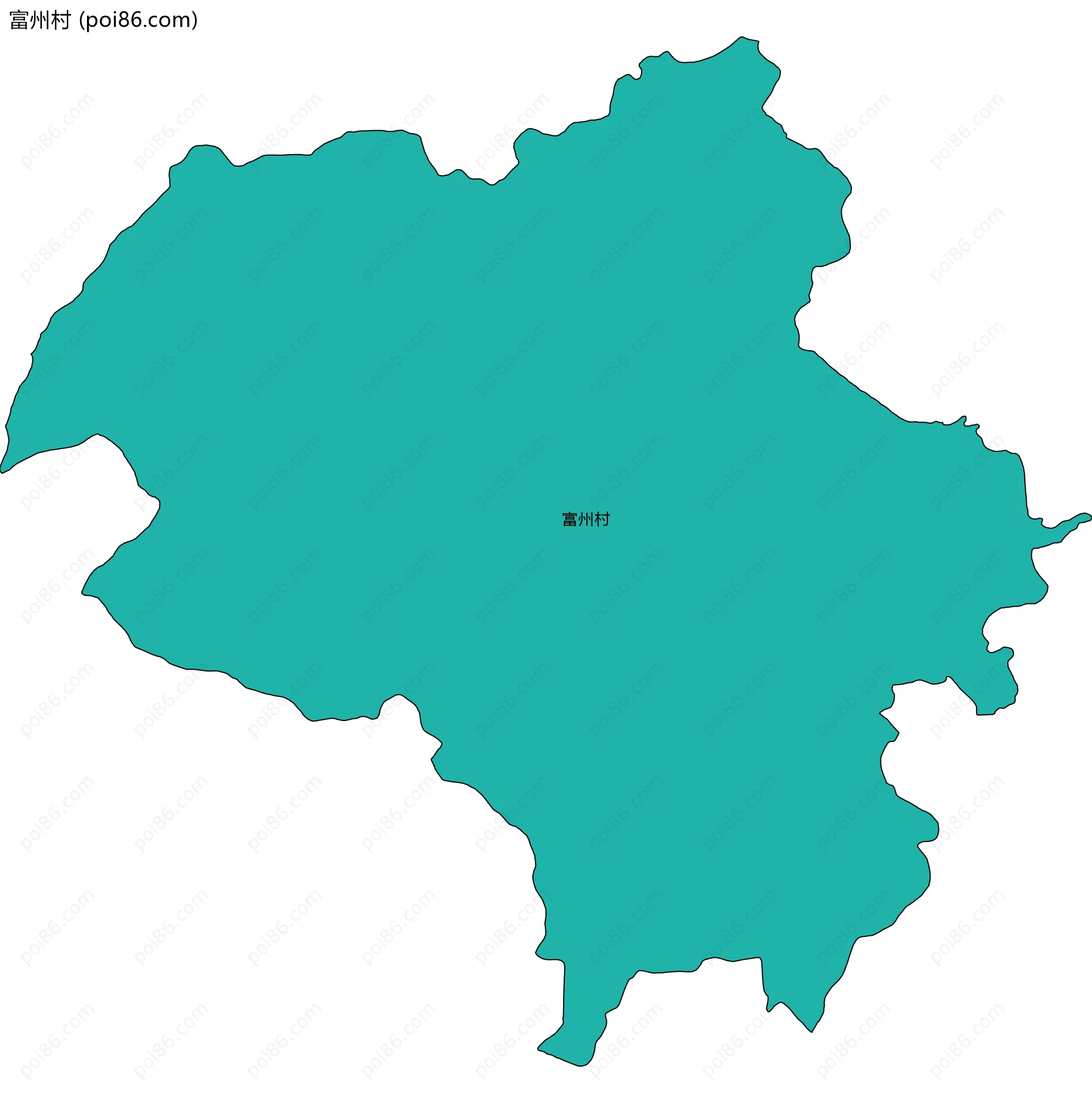 富州村边界地图