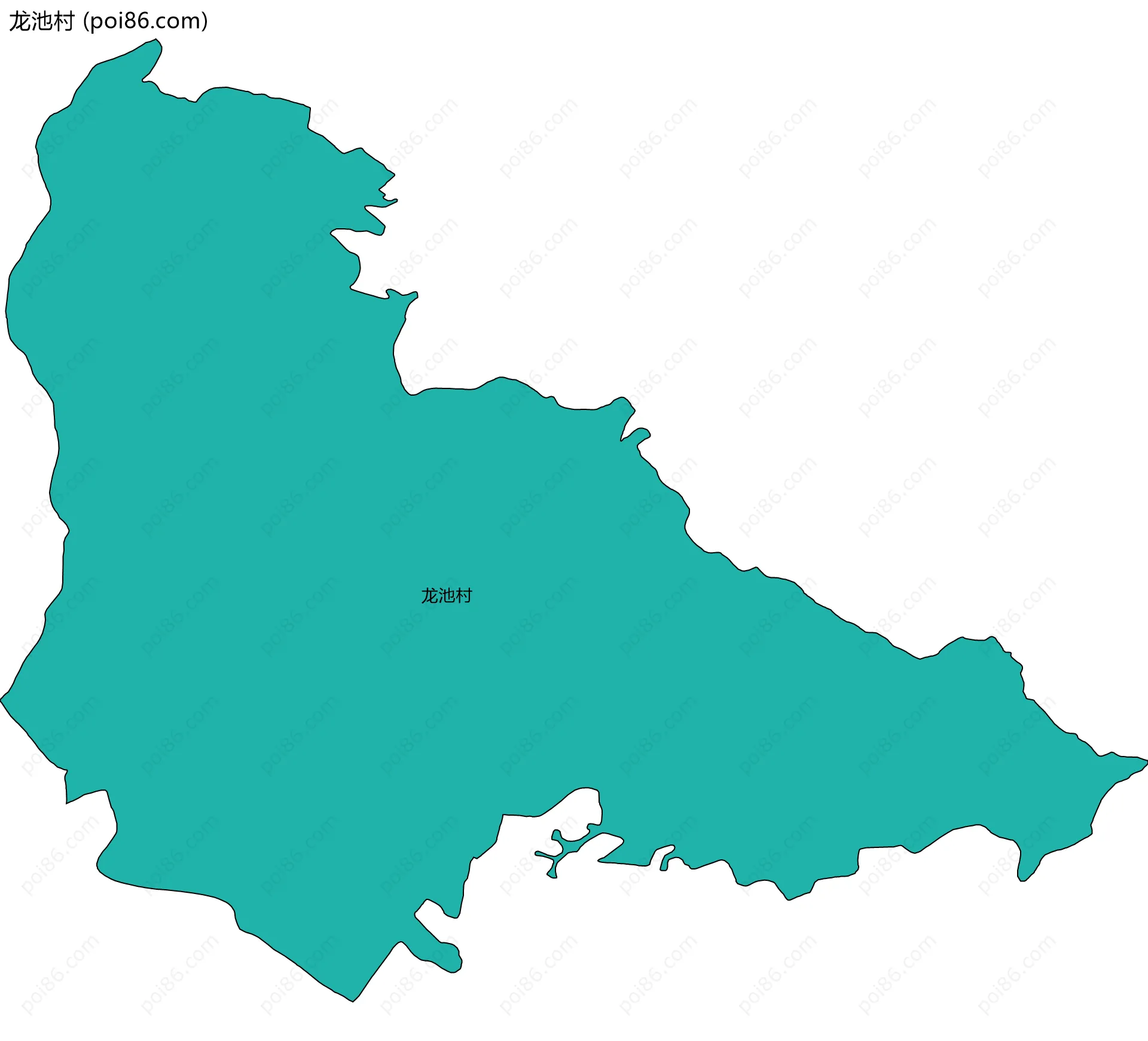 龙池村边界地图