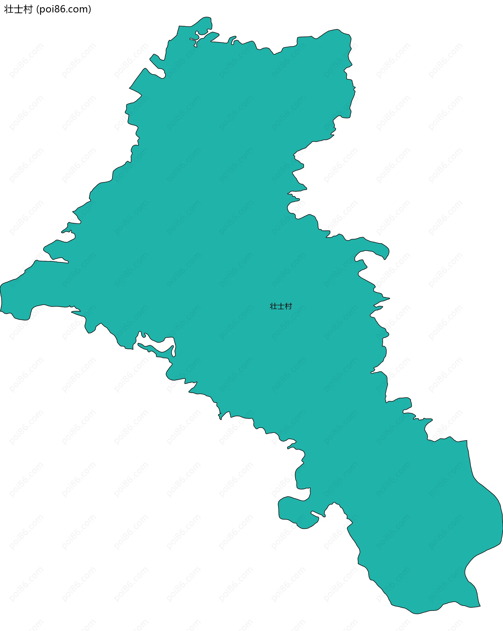 壮士村边界地图