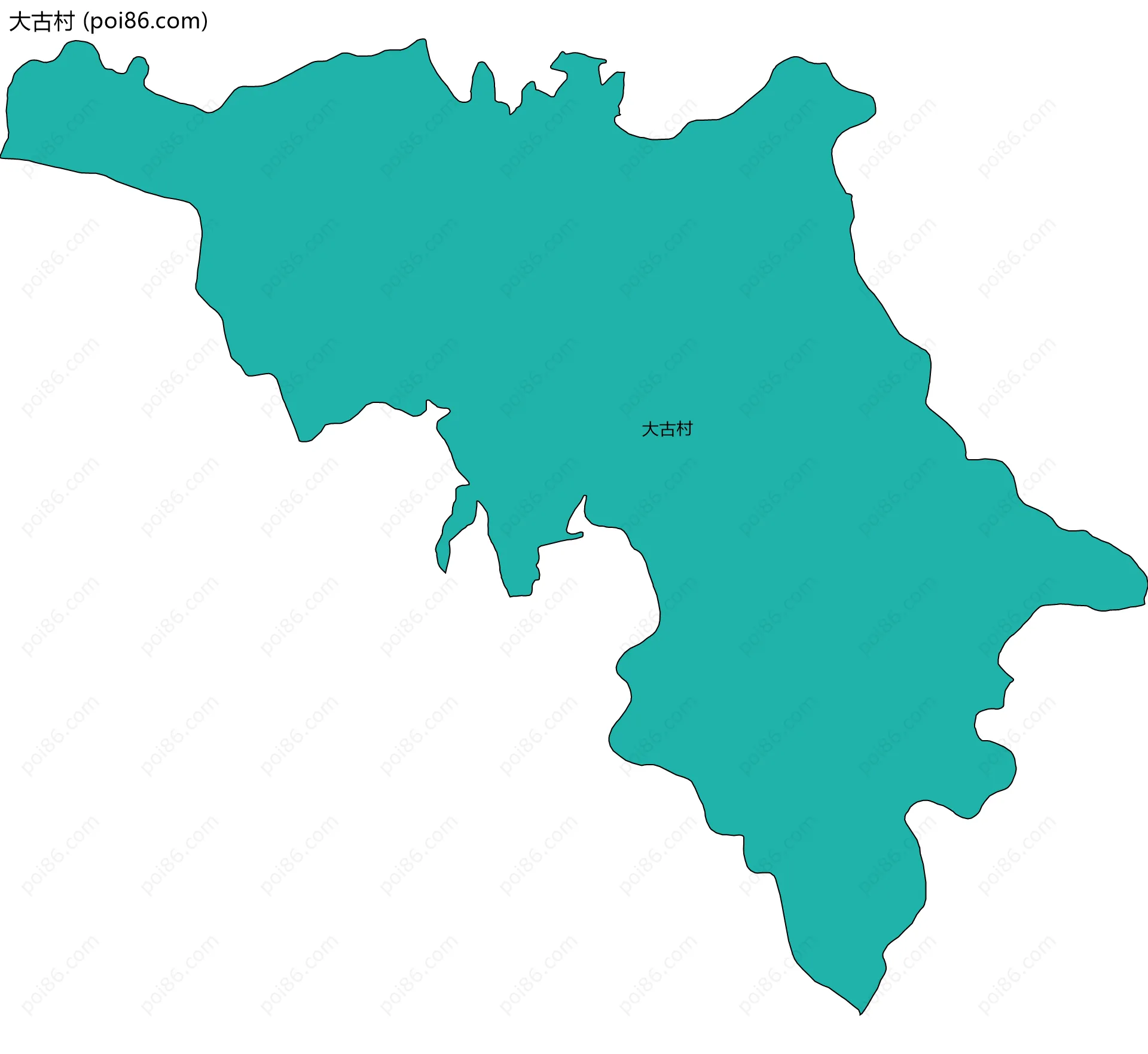 大古村边界地图
