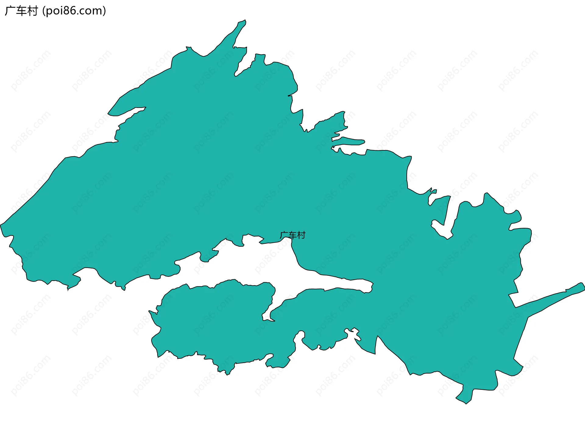 广车村边界地图