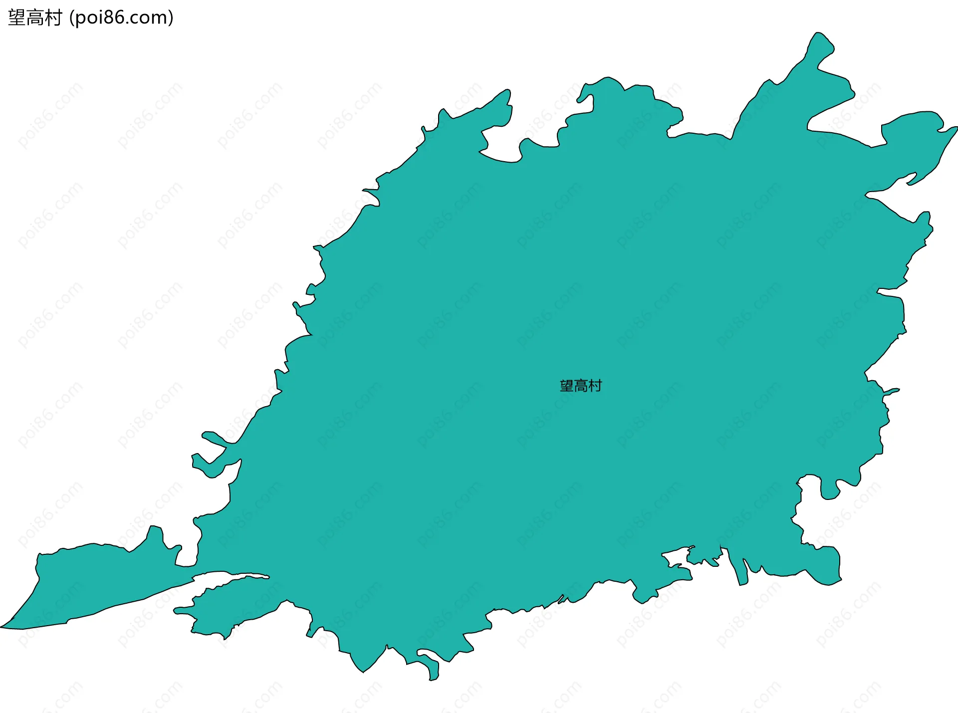 望高村边界地图