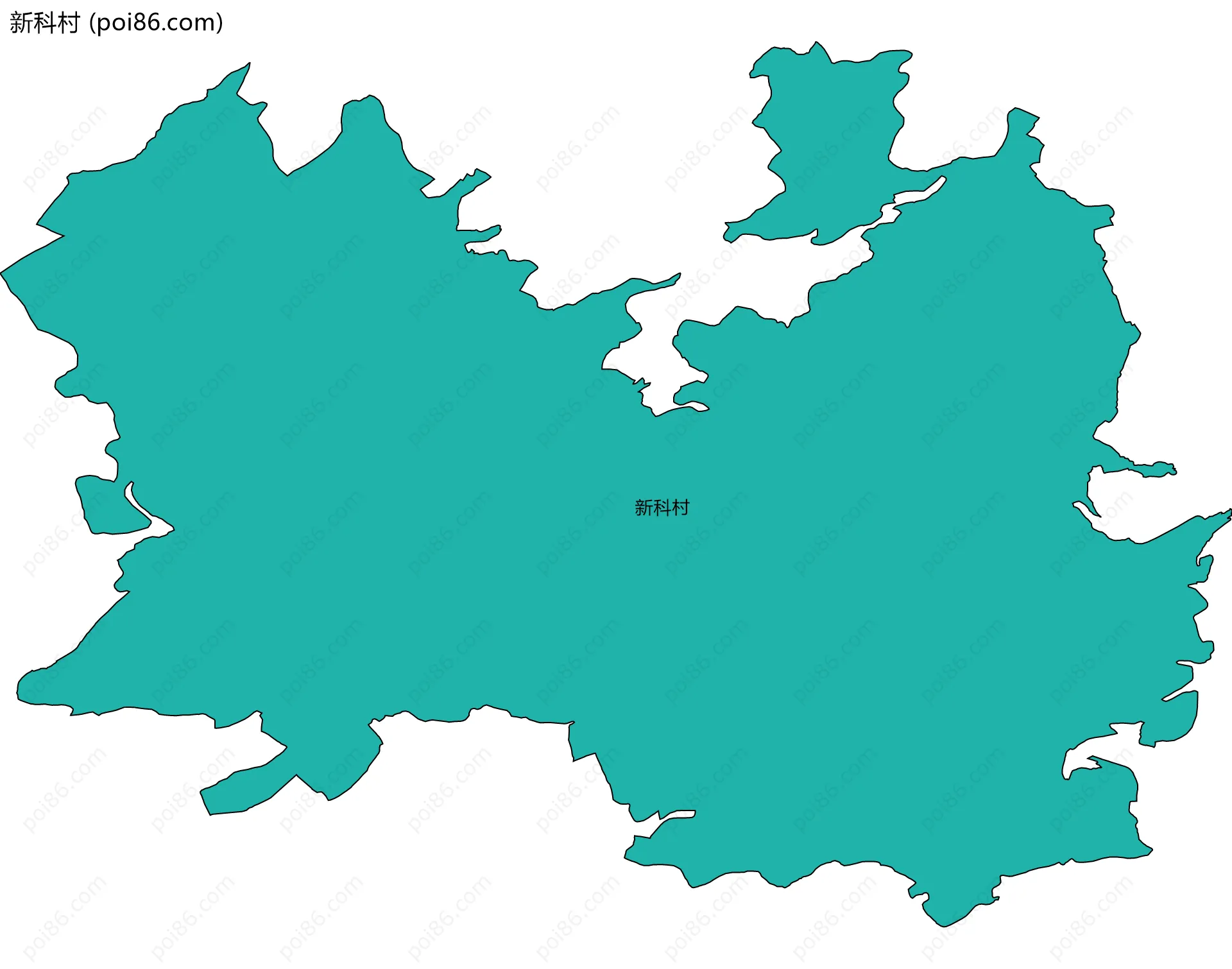 新科村边界地图