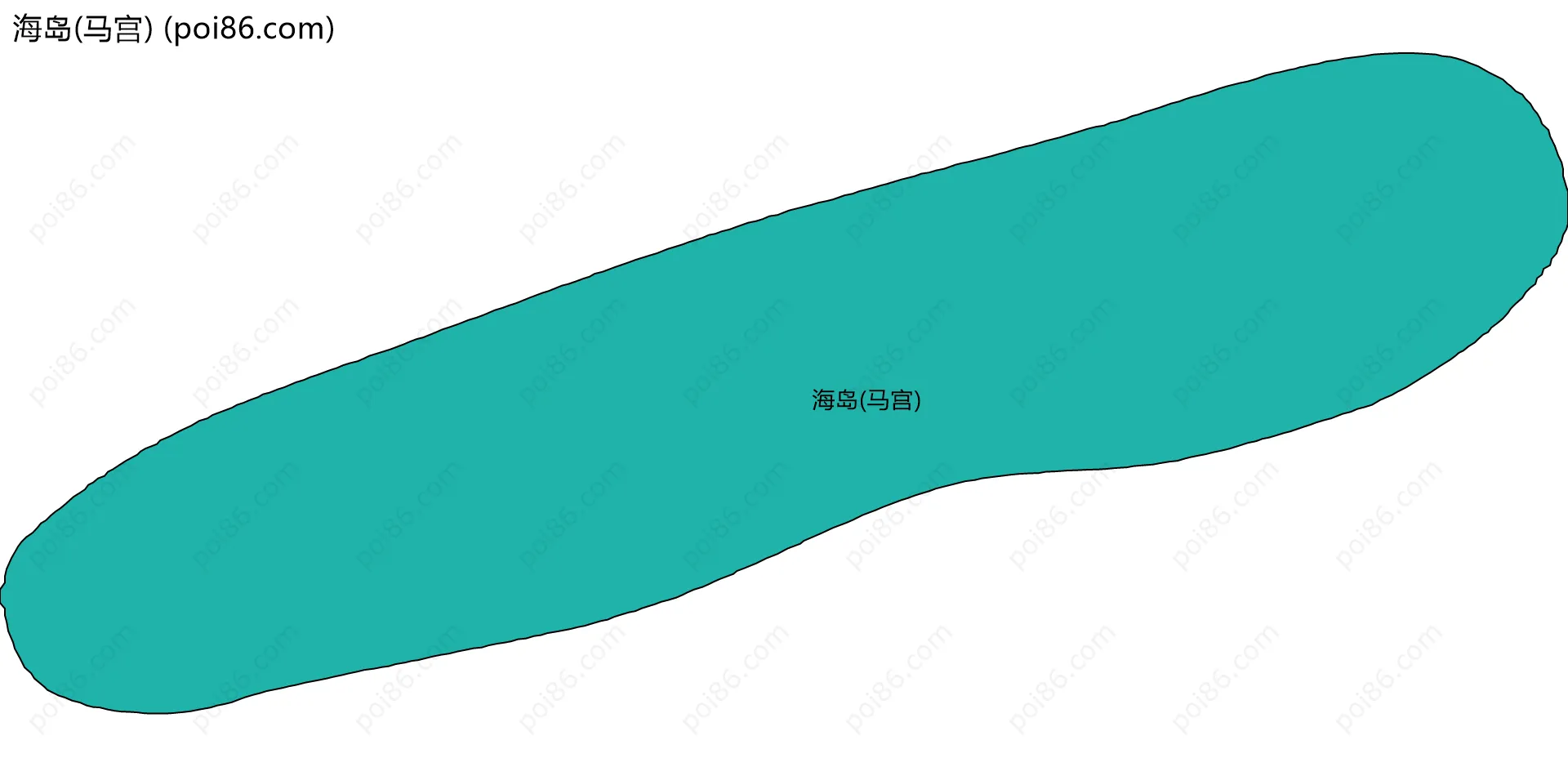 海岛(马宫)边界地图