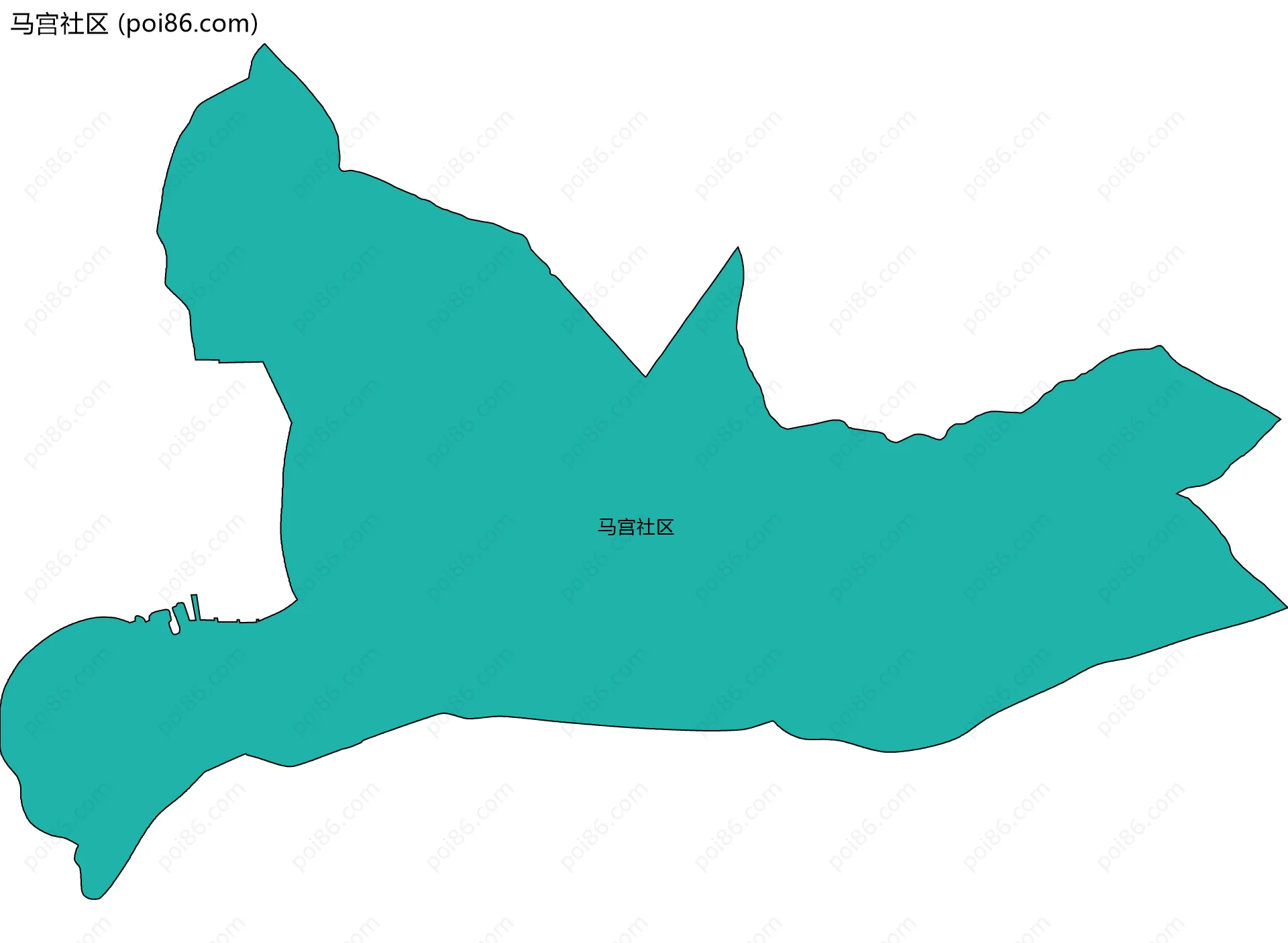 马宫社区边界地图