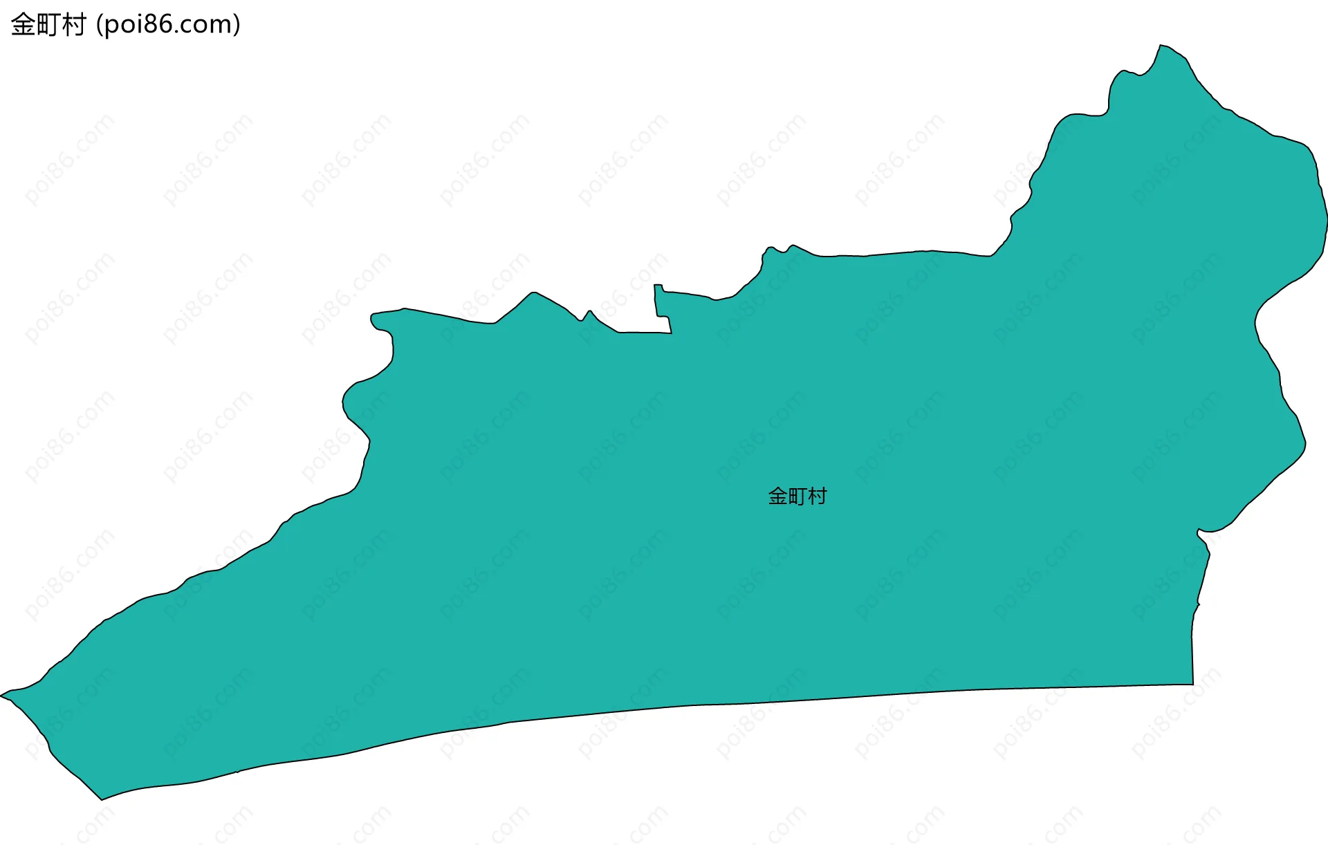 金町村边界地图