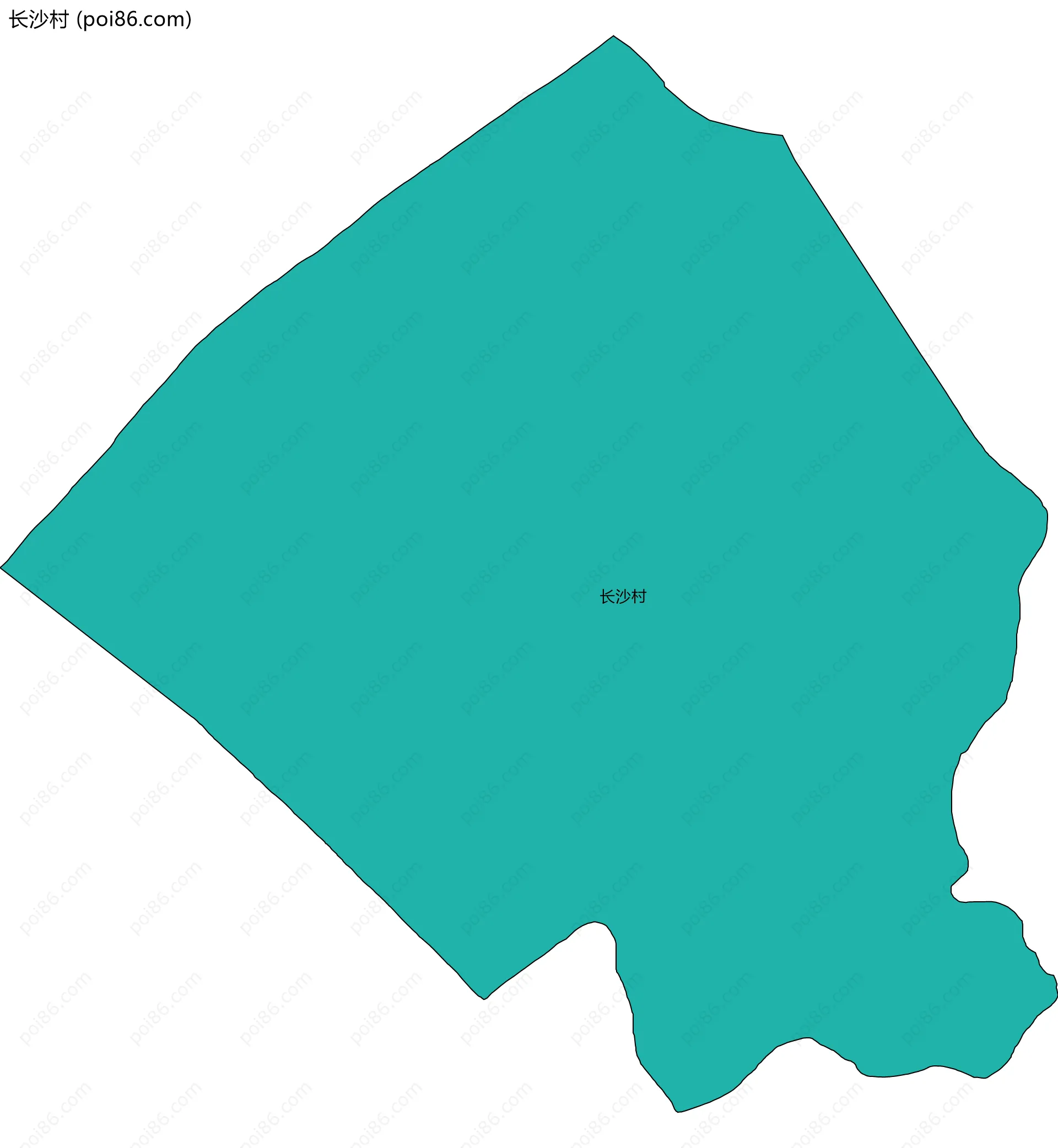 长沙村边界地图