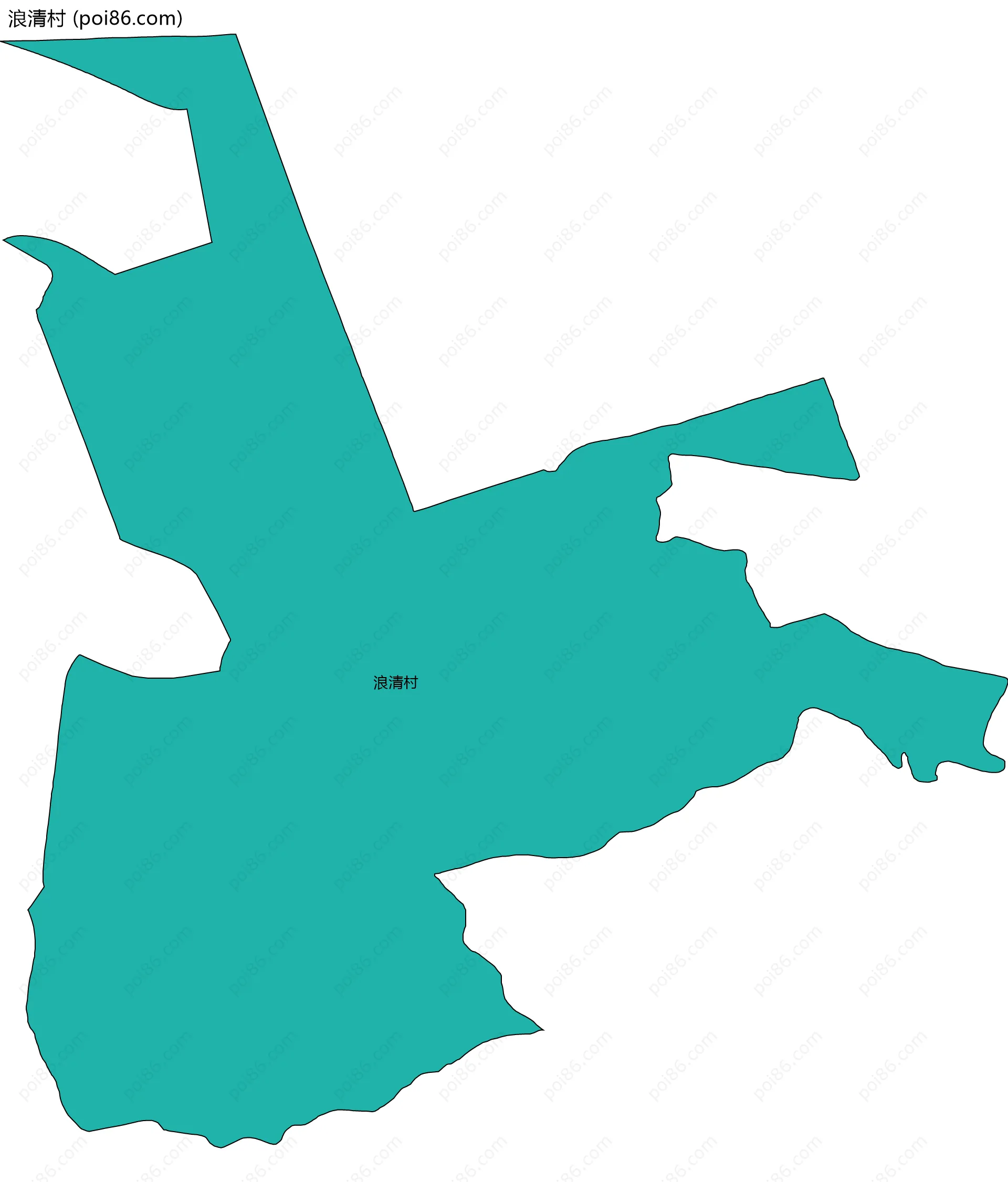 浪清村边界地图