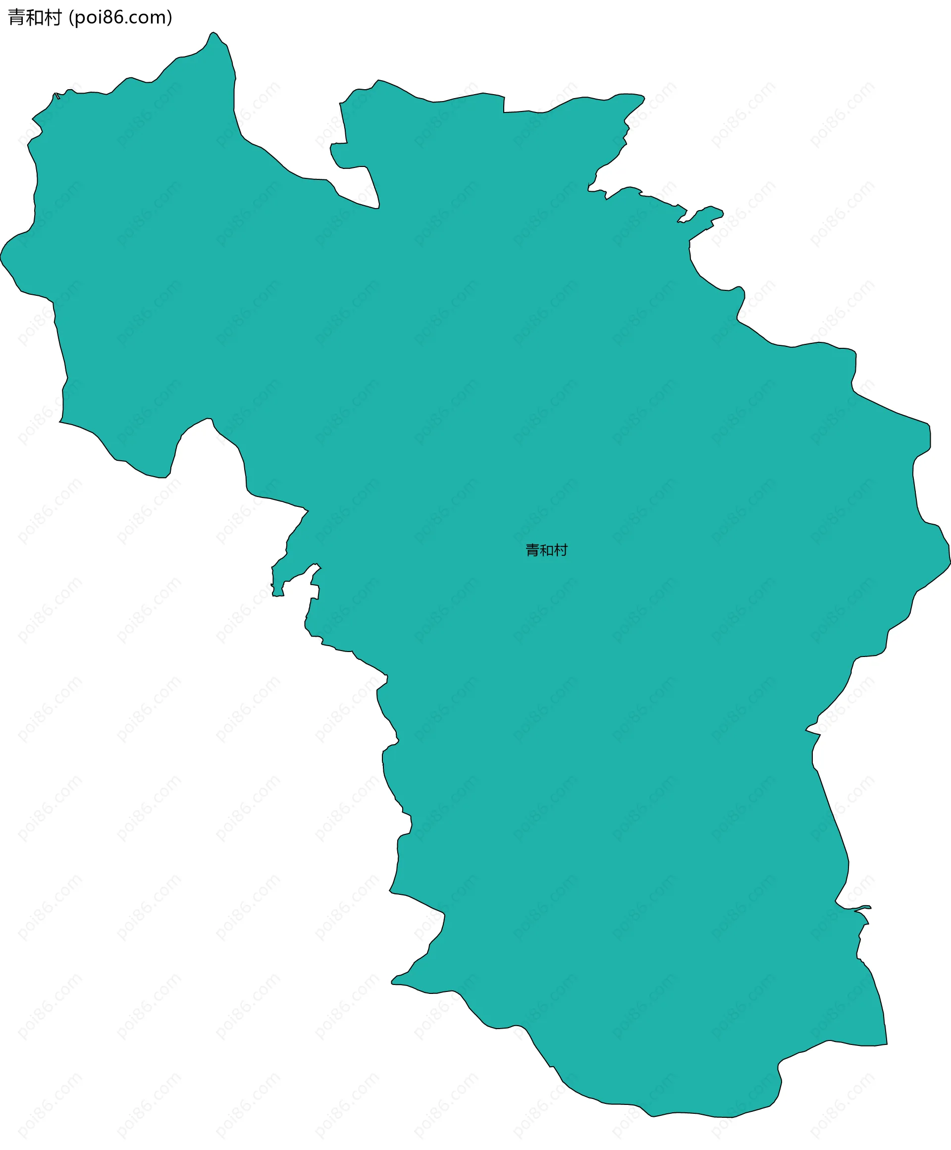 青和村边界地图