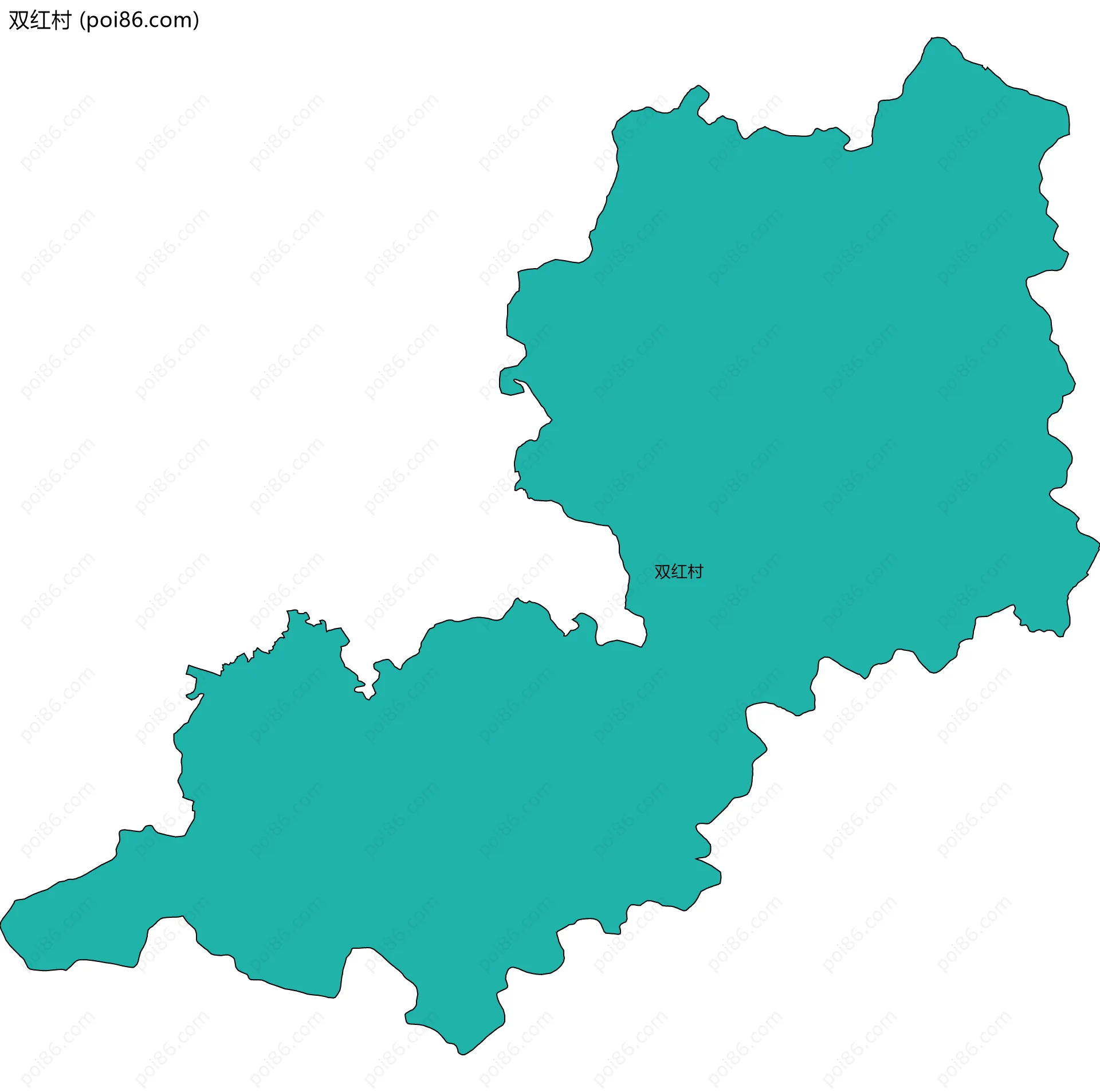 双红村边界地图